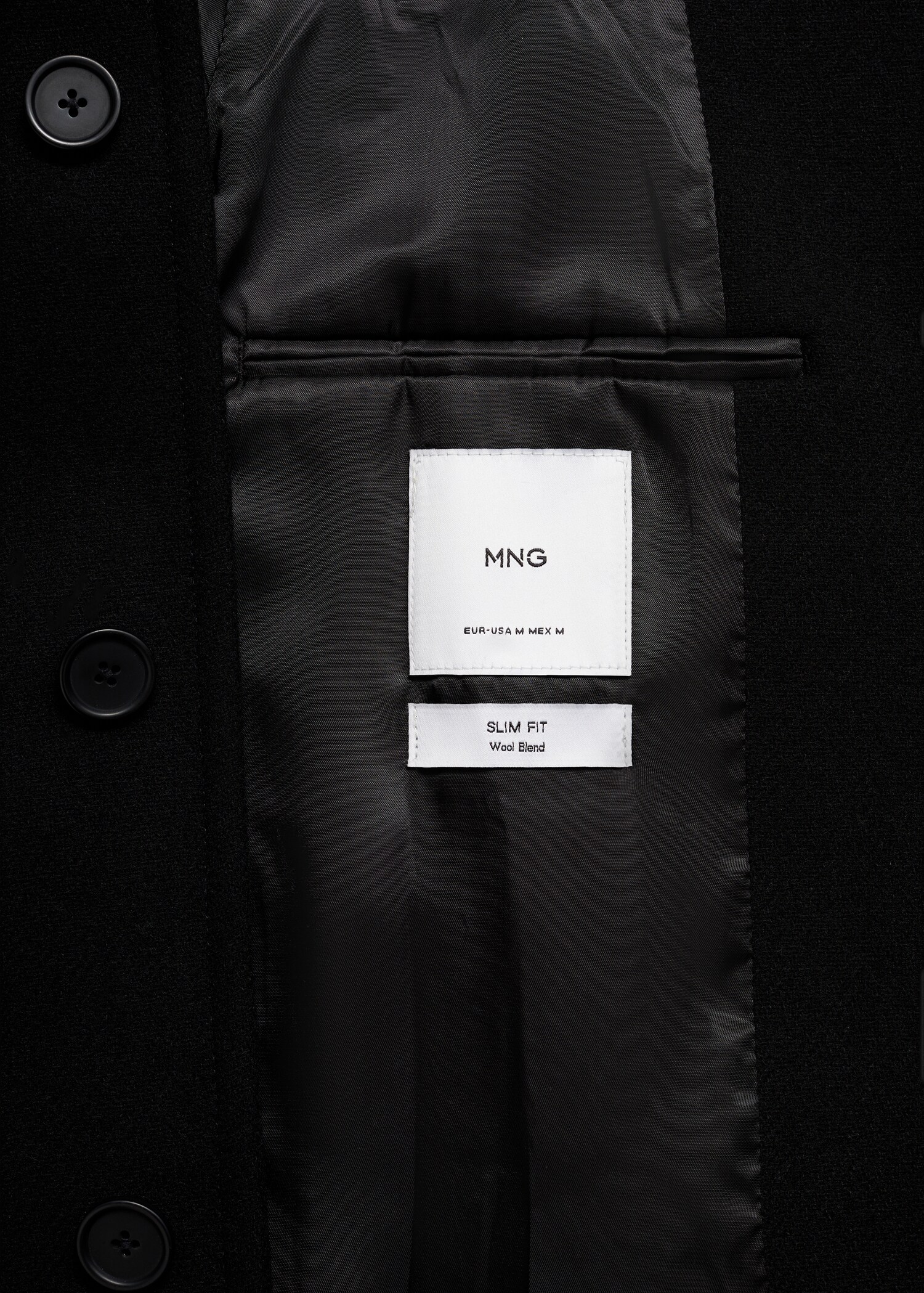 Wool funnel neck coat - Details of the article 0