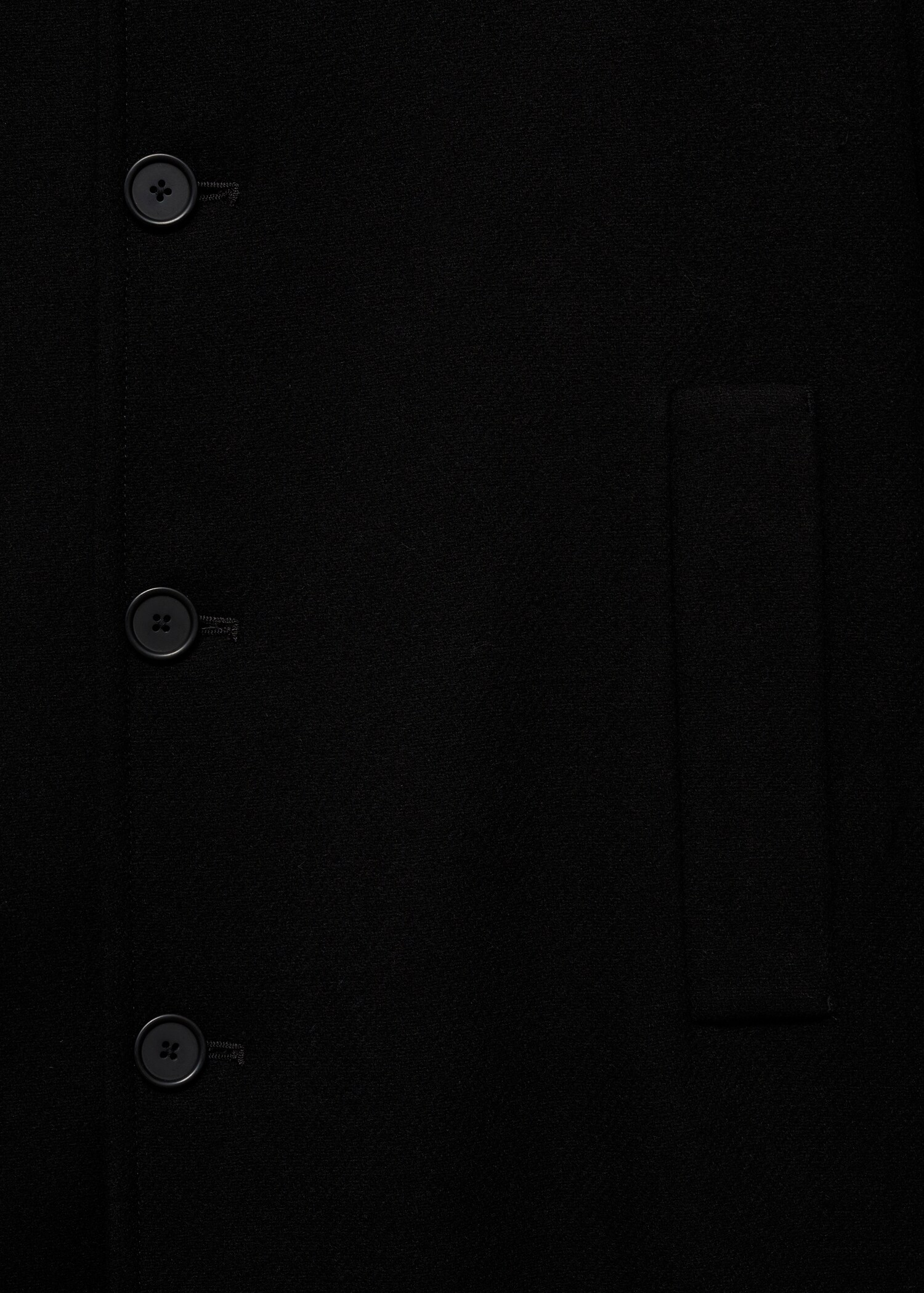 Wool funnel neck coat - Details of the article 8