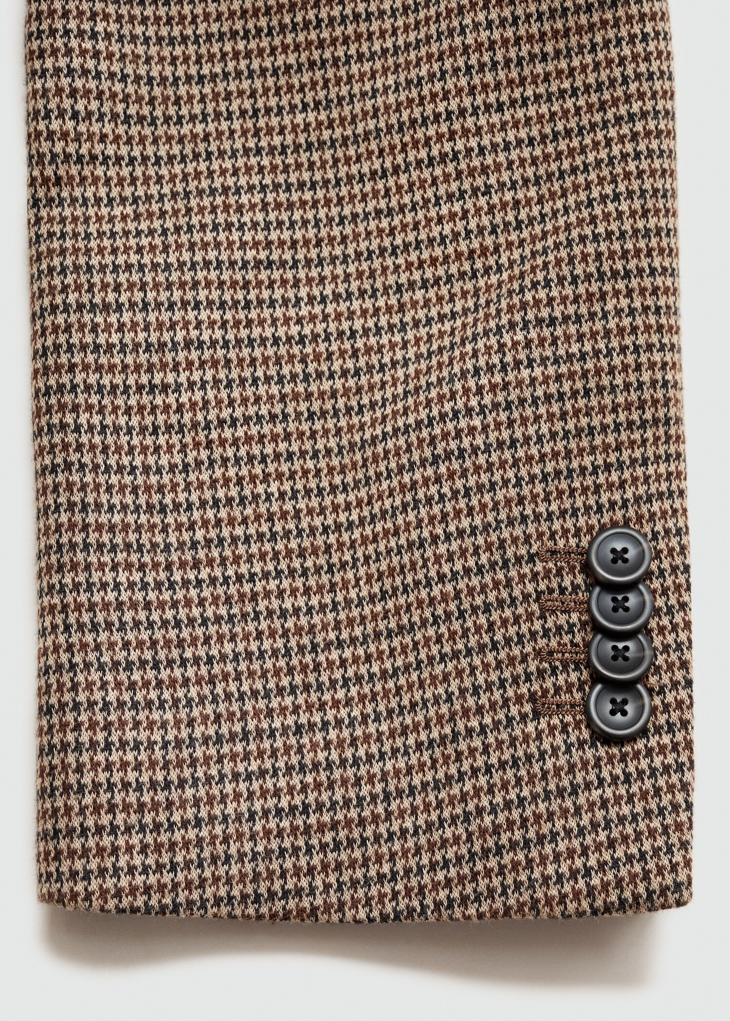 Slim Fit-Sakko mit Mikro-Hahnentrittmuster - Detail des Artikels 0