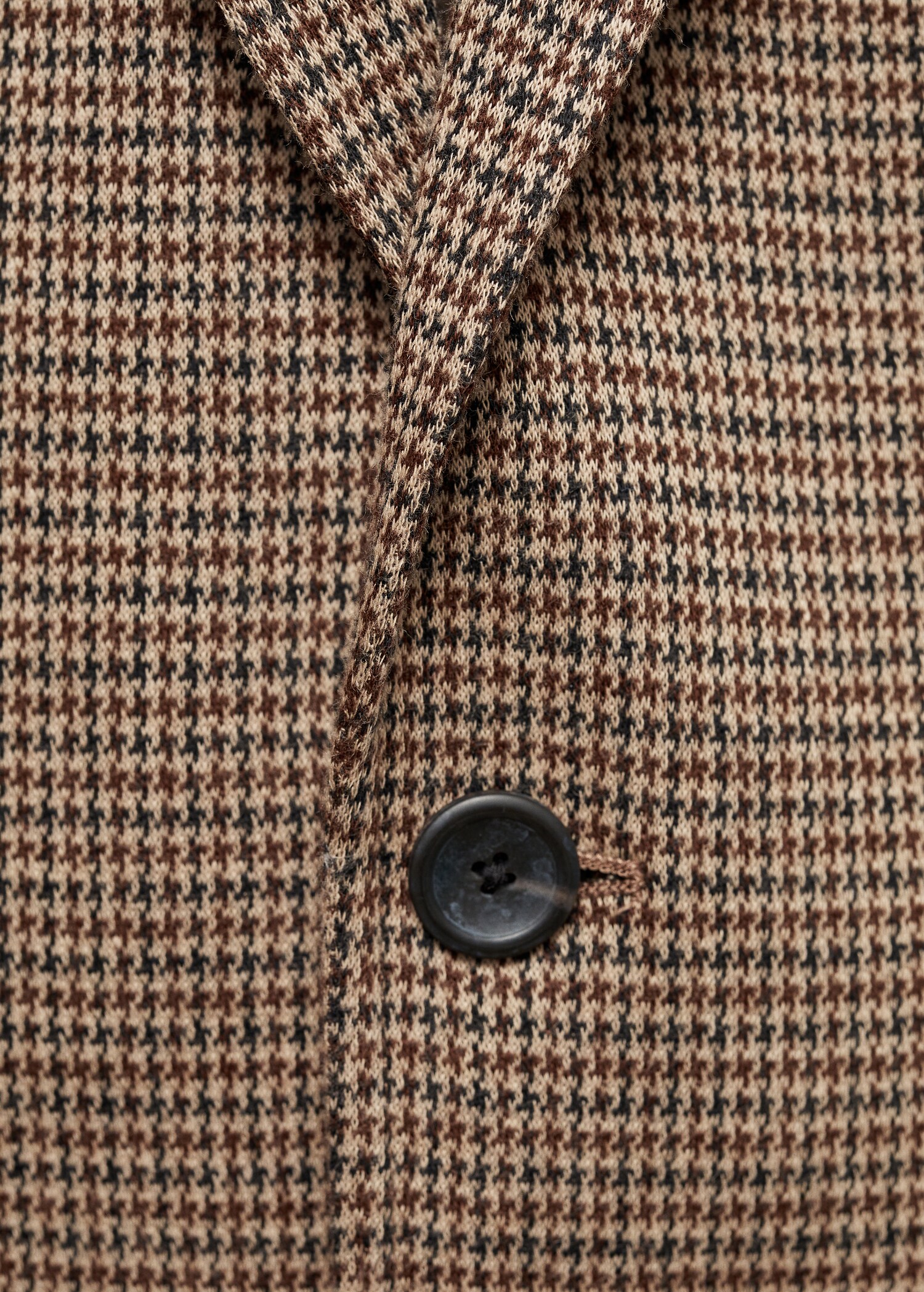 Slim Fit-Sakko mit Mikro-Hahnentrittmuster - Detail des Artikels 8