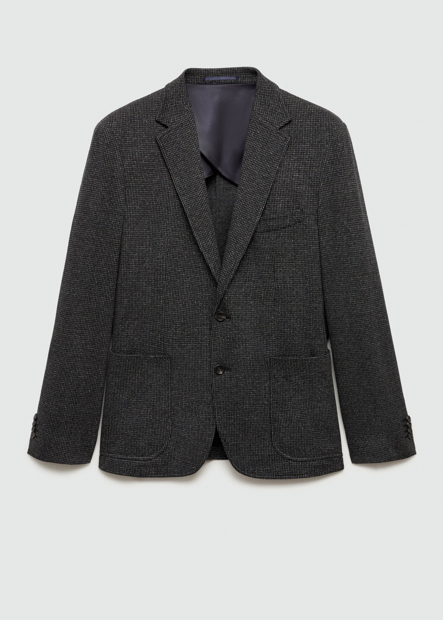 Slim Fit-Sakko mit Mikro-Hahnentrittmuster - Artikel ohne Model