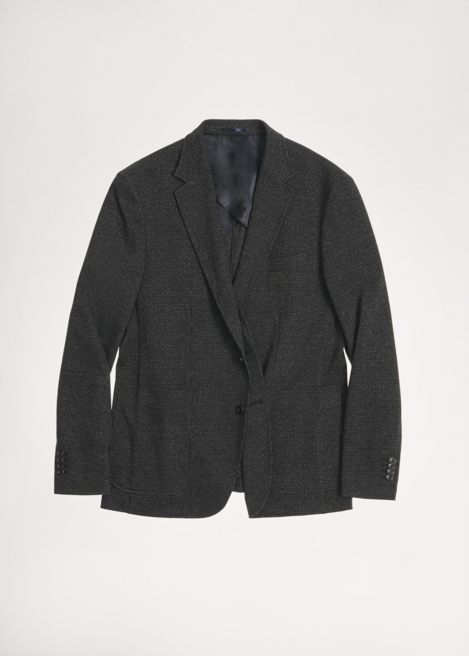 Slim Fit-Sakko mit Mikro-Hahnentrittmuster - Detail des Artikels 5
