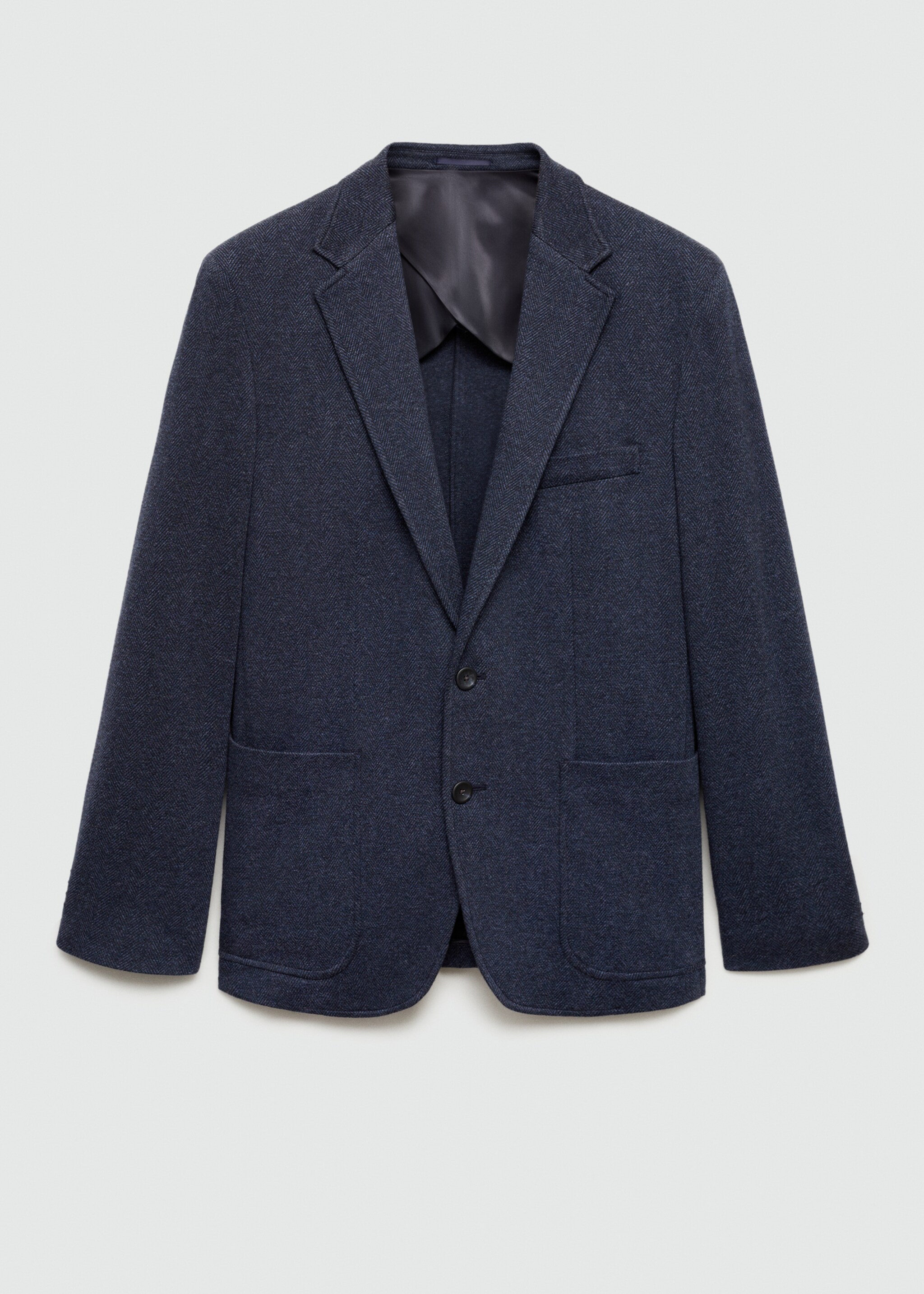 Americana espiga slim fit - Article sense model, Blau marí fosc. Ref: 77045973-00.