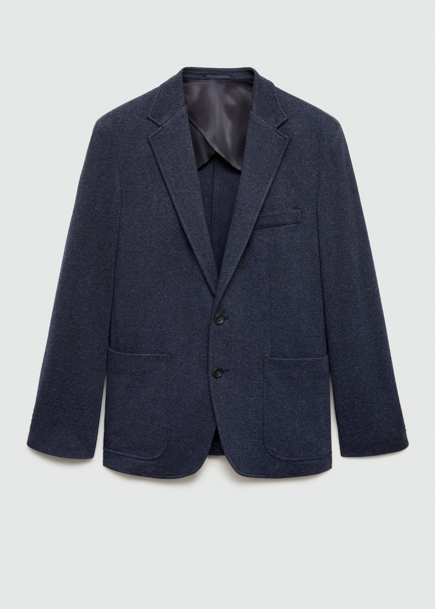 Slim Fit-Sakko mit Fischgrätmuster - Artikel ohne Model