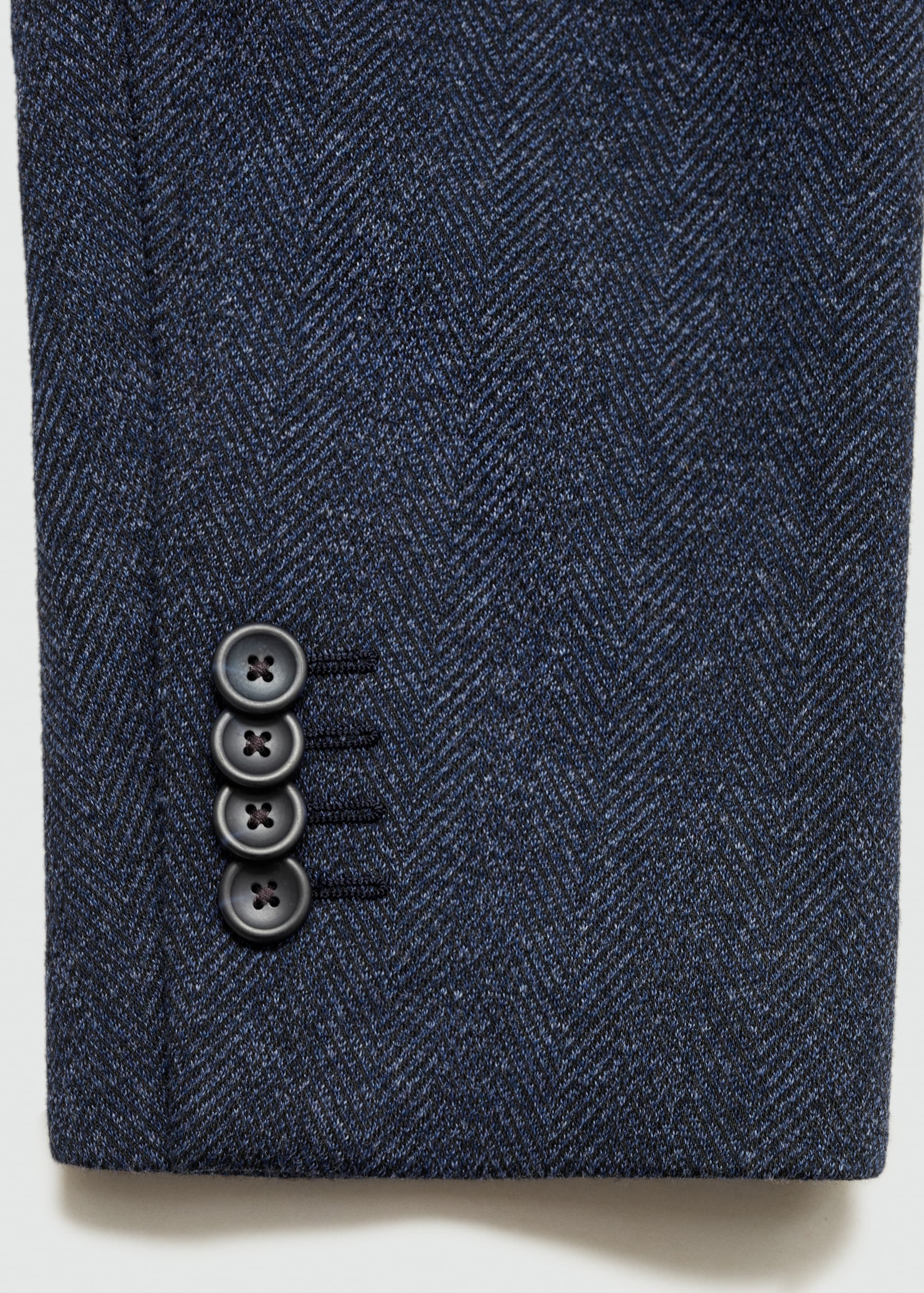 Americana espiga slim fit - Detall de l'article 0, Blau marí fosc. Ref: 77045973-00.