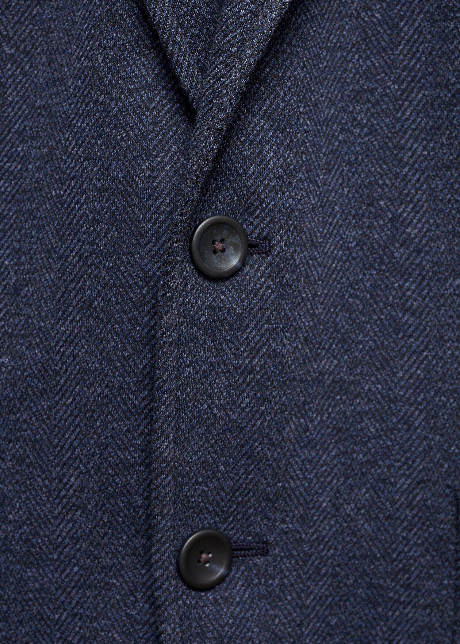Slim Fit-Sakko mit Fischgrätmuster - Detail des Artikels 8