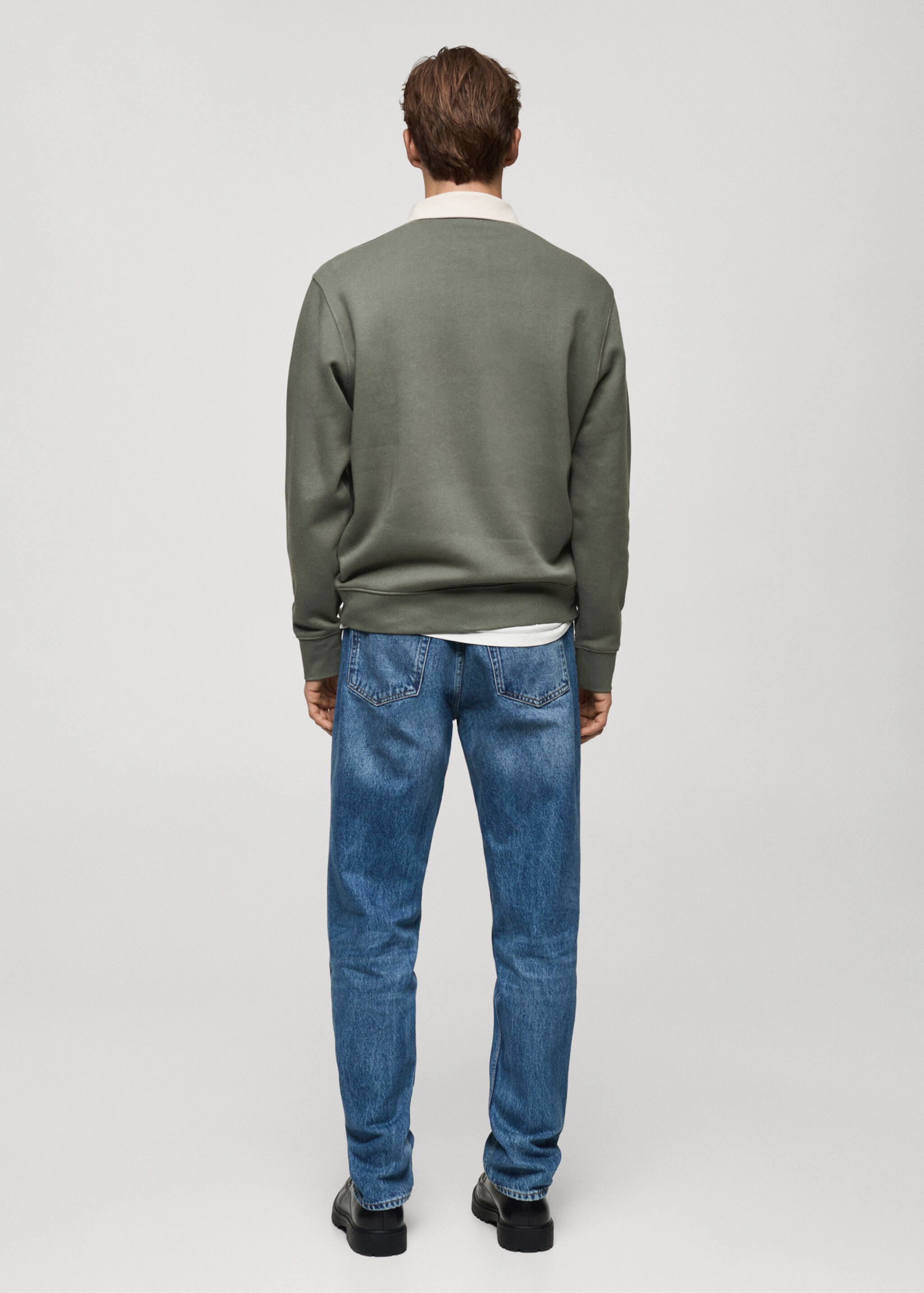 Sudadera polo texto delantero - Reverso del artículo, Verde. Ref: 77045975-00.