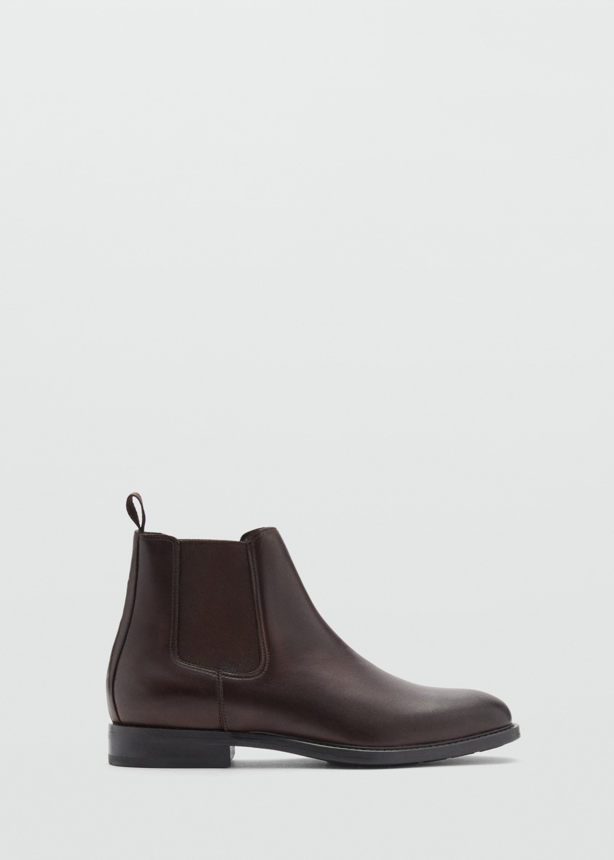 Polished leather chelsea boots - Article without model, Brown. Ref: 77045976-00.