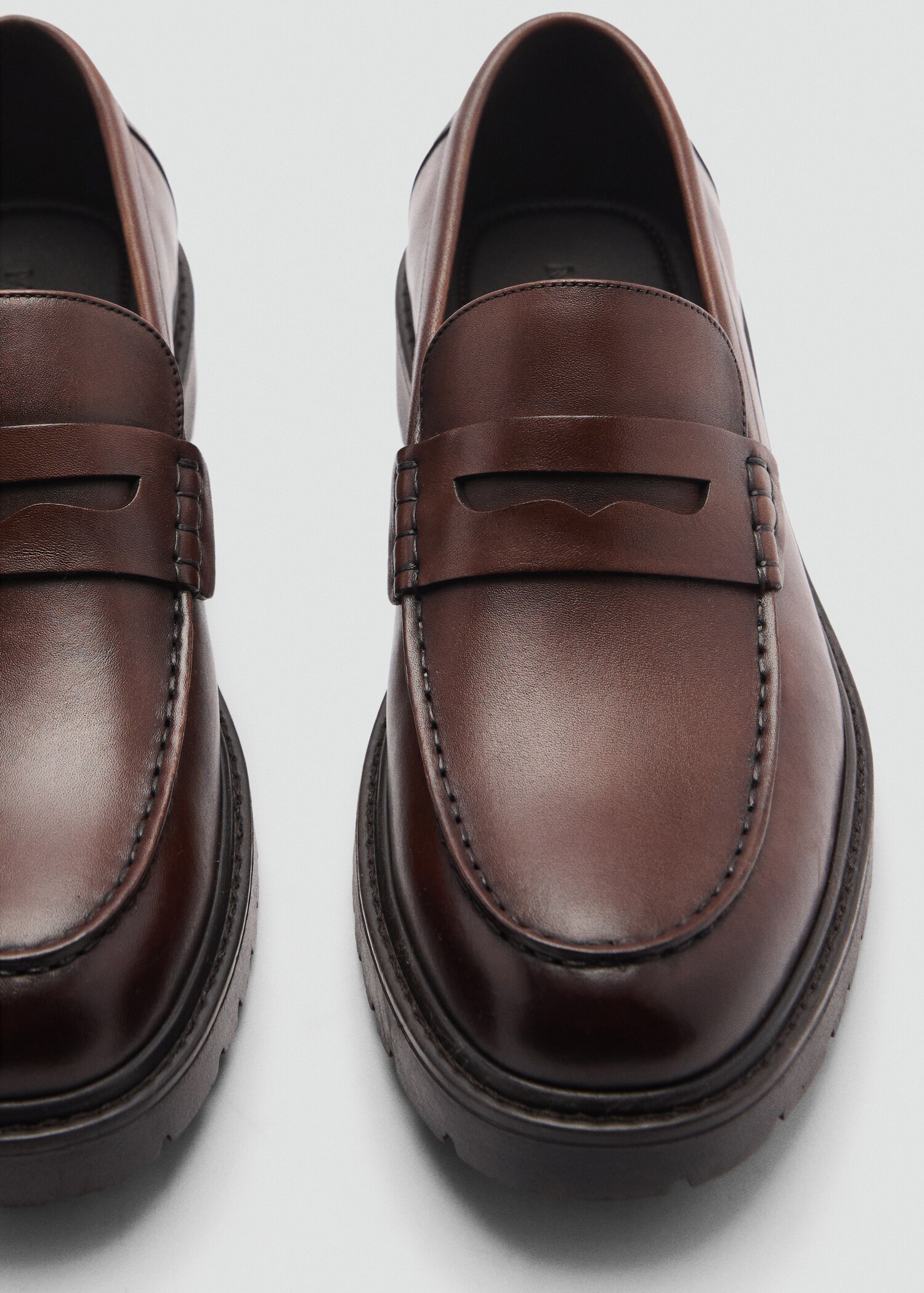 Leather penny loafers - Details of the article 2