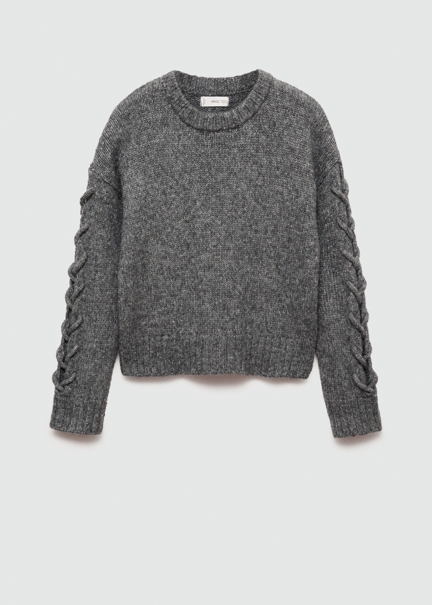 Braided sleeve sweater - Article without model