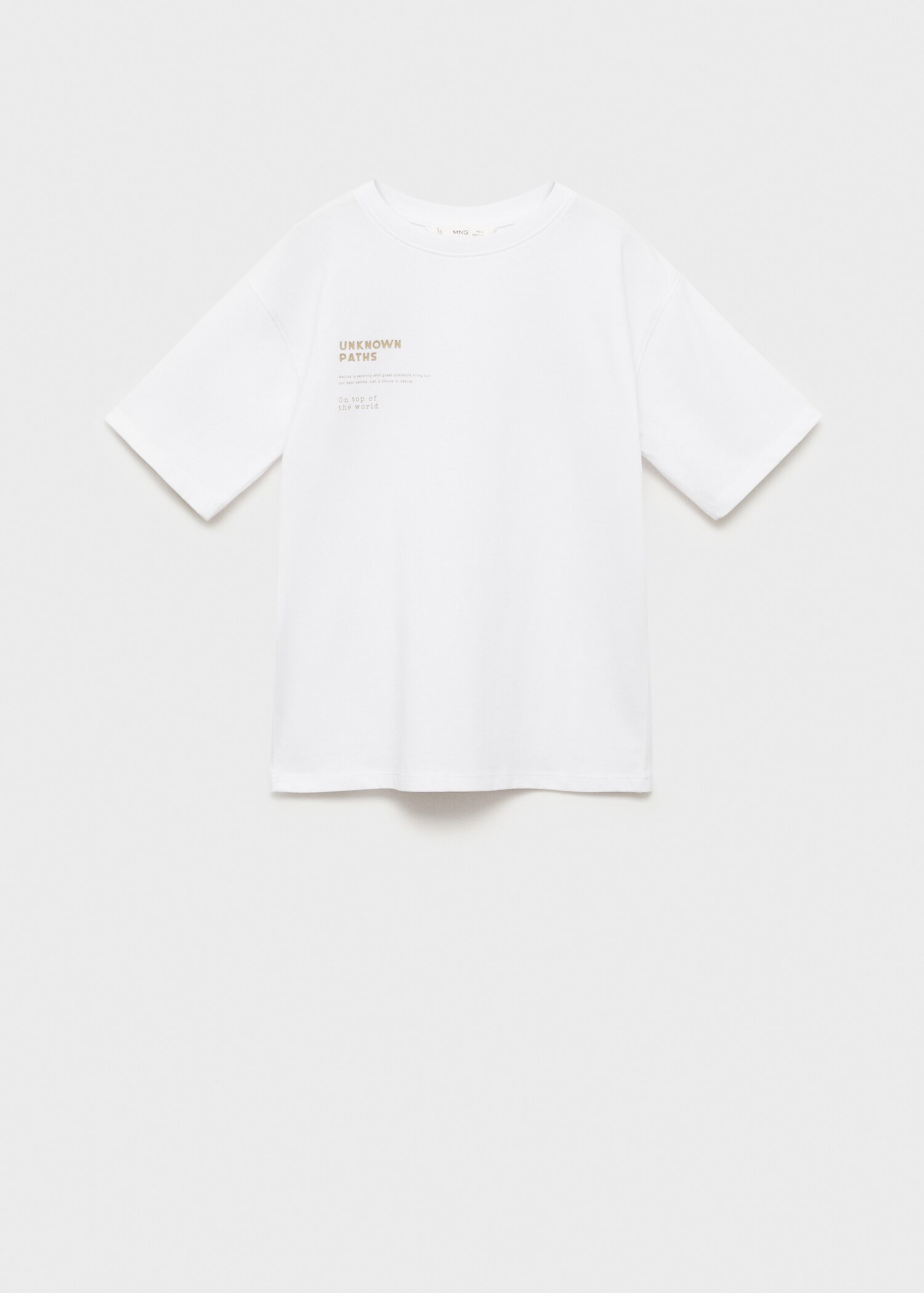 Printed cotton-blend T-shirt - Article without model