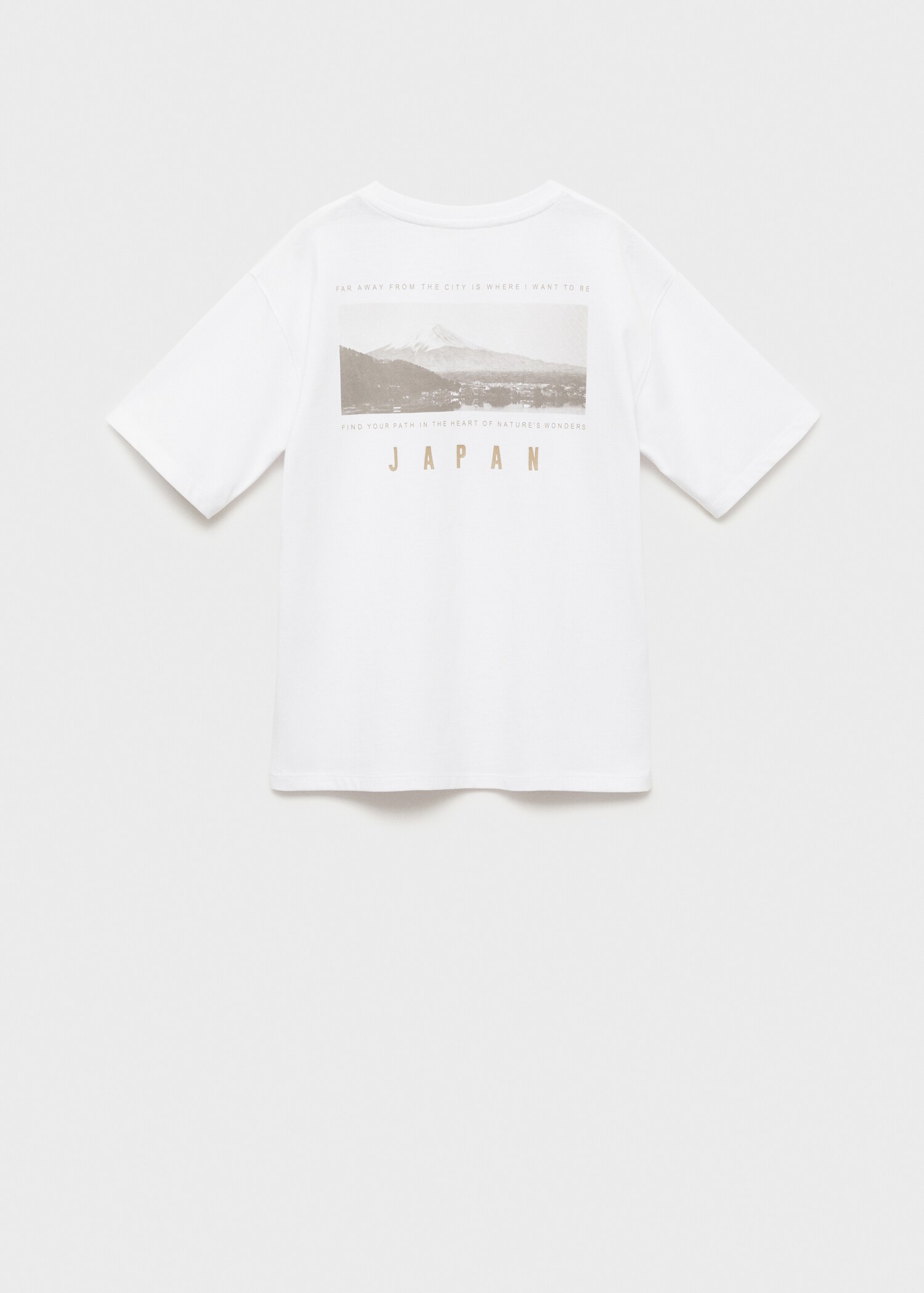 Printed cotton-blend T-shirt - Reverse of the article