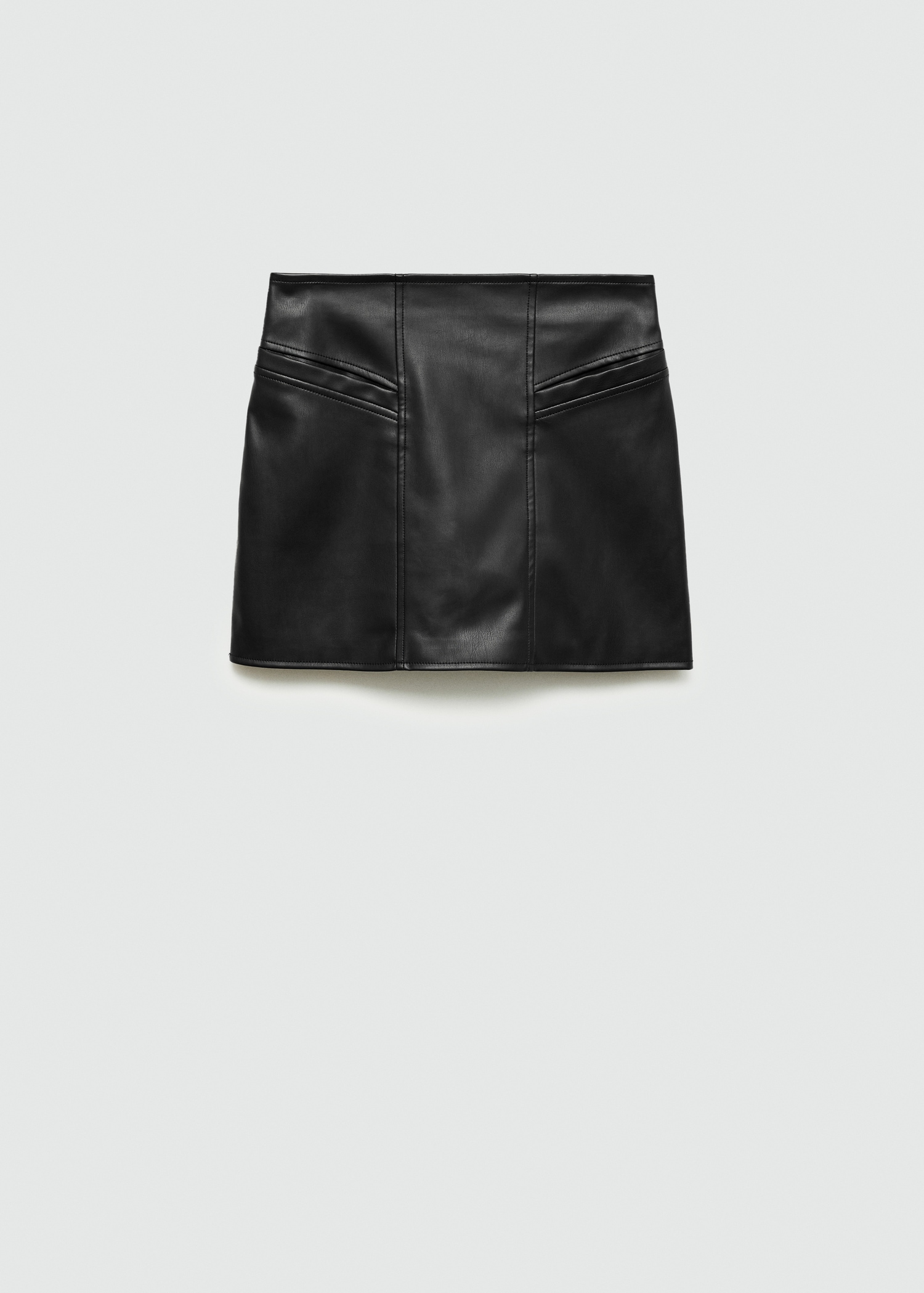 Μίνι φούστα από συνθετικό δέρμα - Προϊόν χωρίς μοντέλο