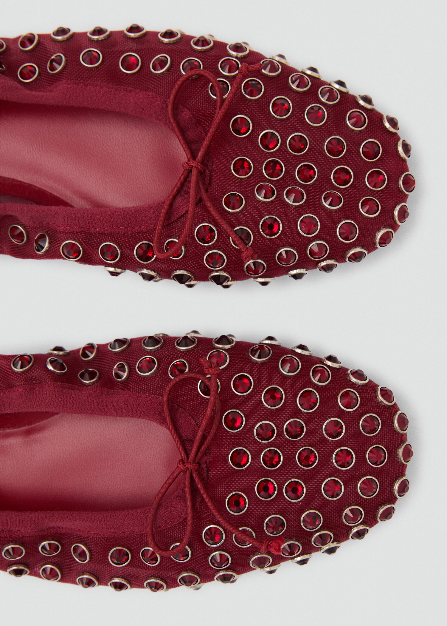 Studded mesh ballerina shoes - Details of the article 2