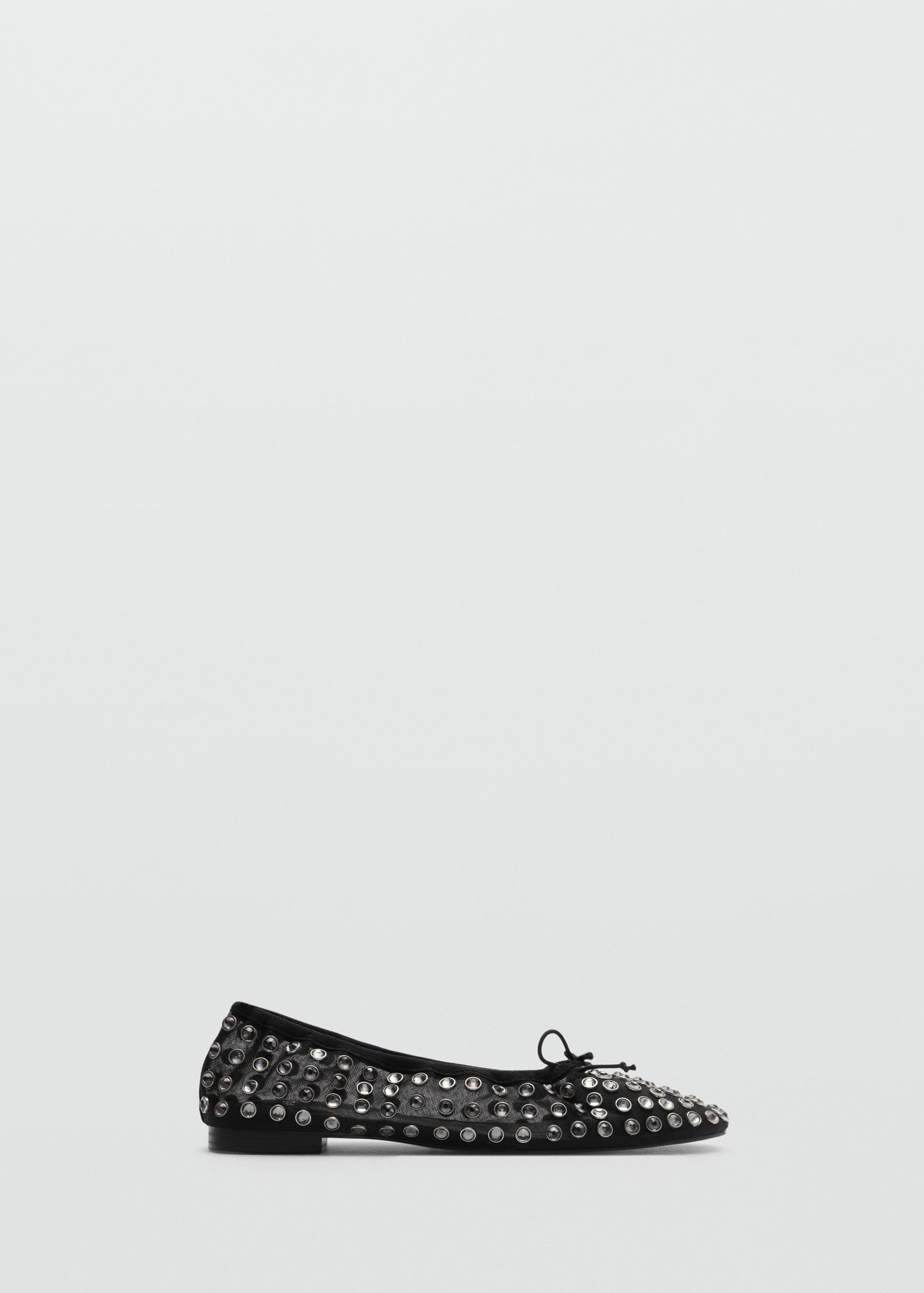 Studded mesh ballerina shoes - Article without model