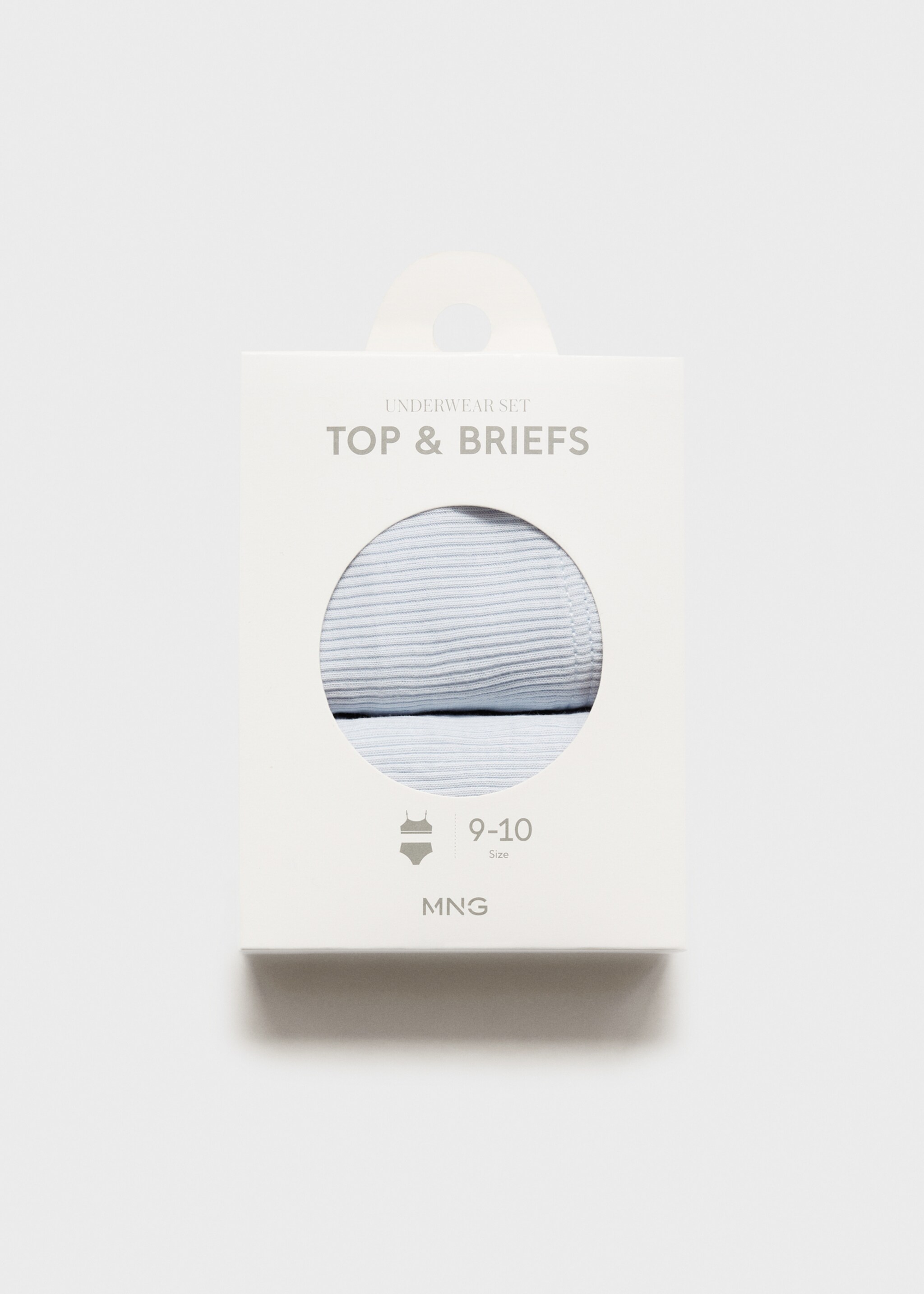 Cotton underwear set - Details of the article 8, Sky Blue. Ref: 77046005-00.