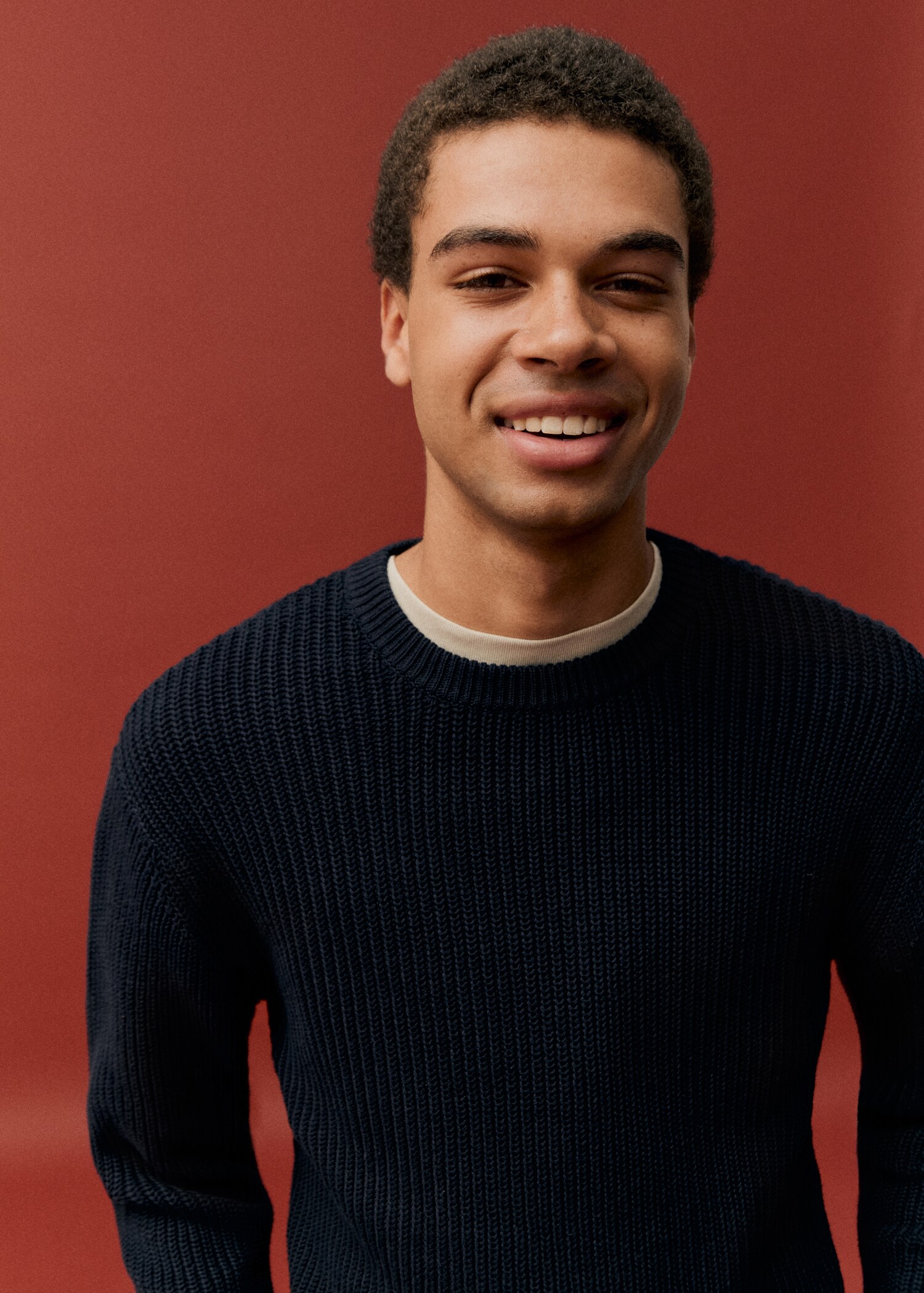 Ribbed cotton knitted sweater - Details of the article 5