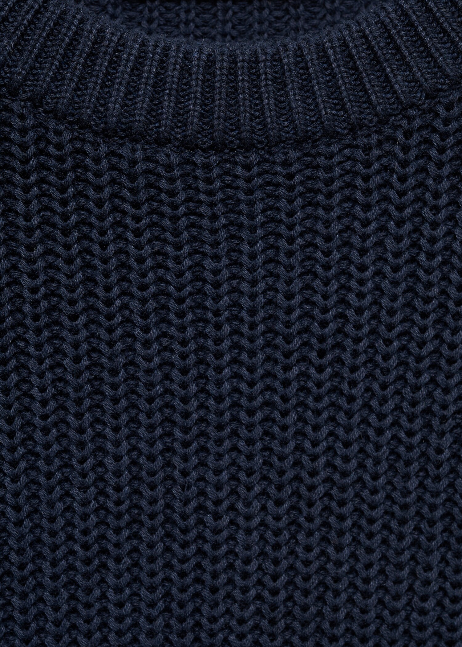 Ribbed cotton knitted sweater - Details of the article 8