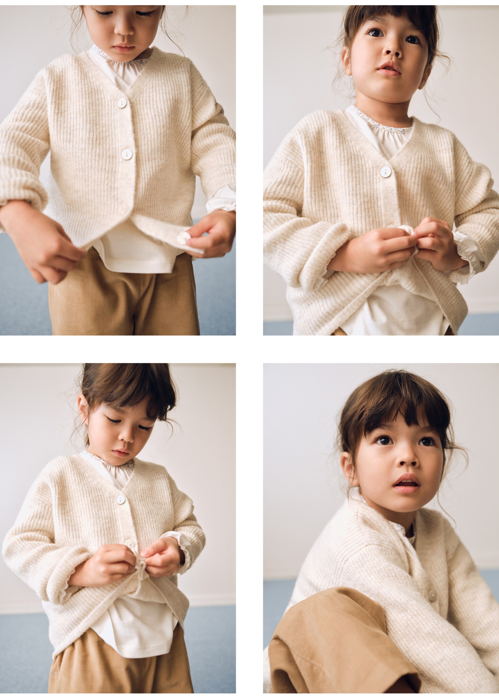 Cardigan côtelé boutons - Détail de l'article 5, Beige. Ref: 77046338-00.