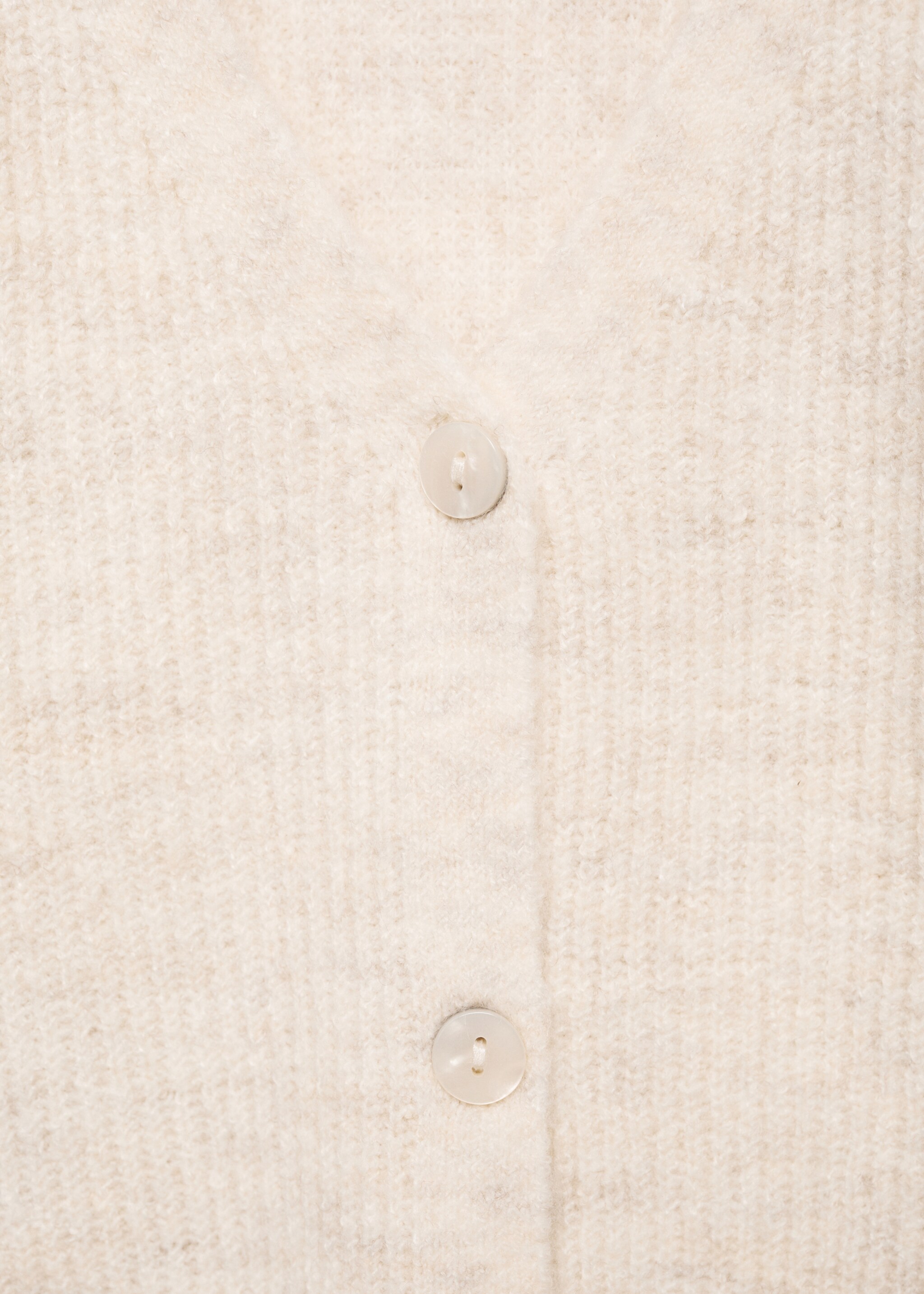 Cardigan côtelé boutons - Détail de l'article 8, Beige. Ref: 77046338-00.