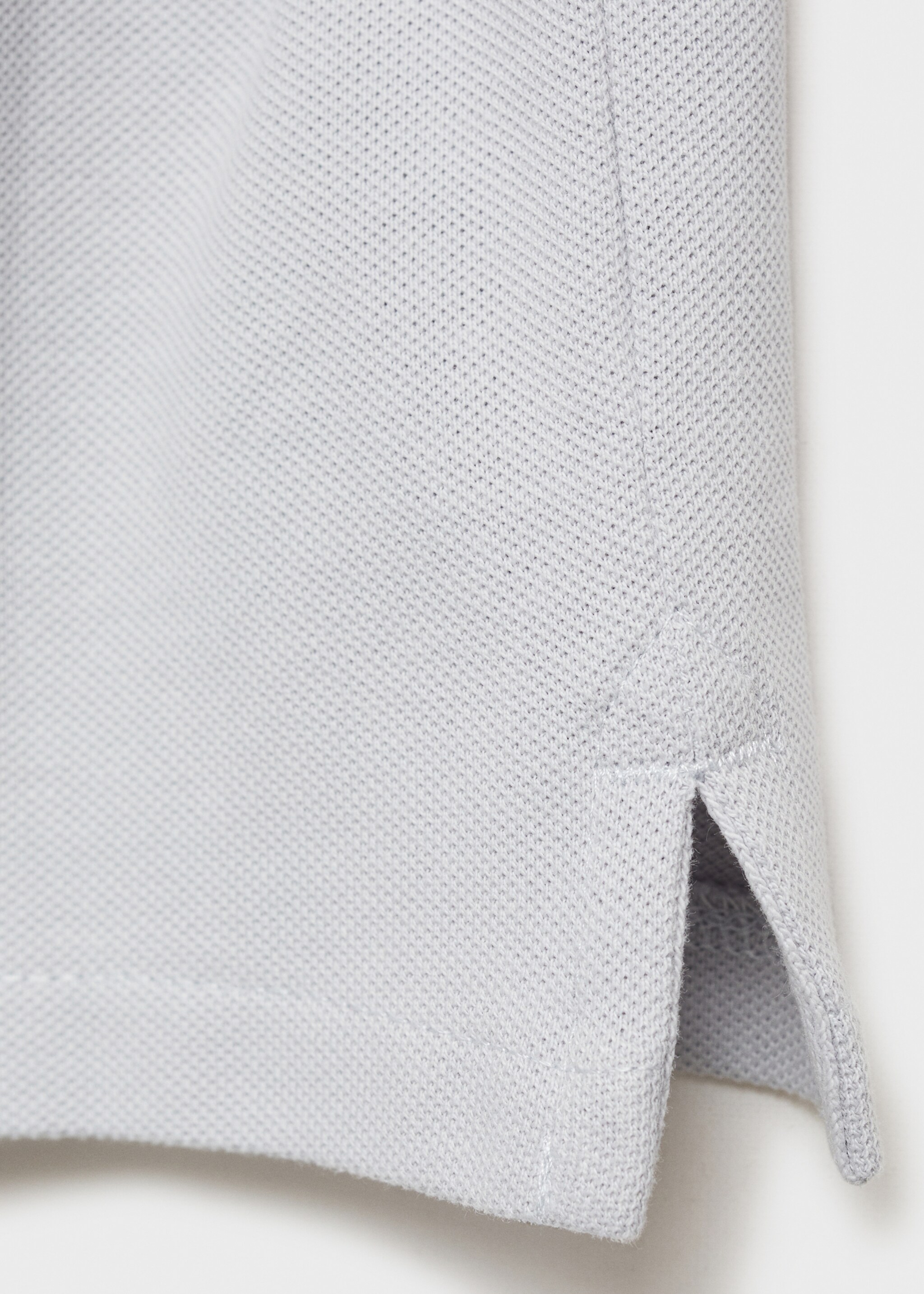 Polo coton à manches longues - Détail de l'article 0, Bleu ciel. Ref: 77046340-00.