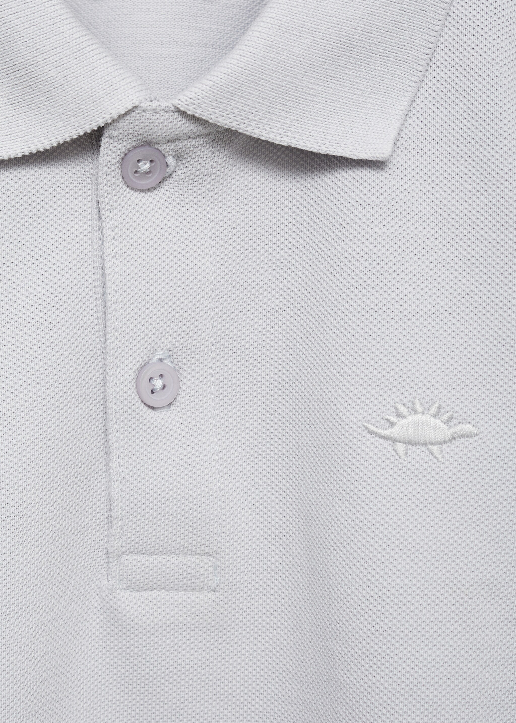 Polo coton à manches longues - Détail de l'article 8, Bleu ciel. Ref: 77046340-00.