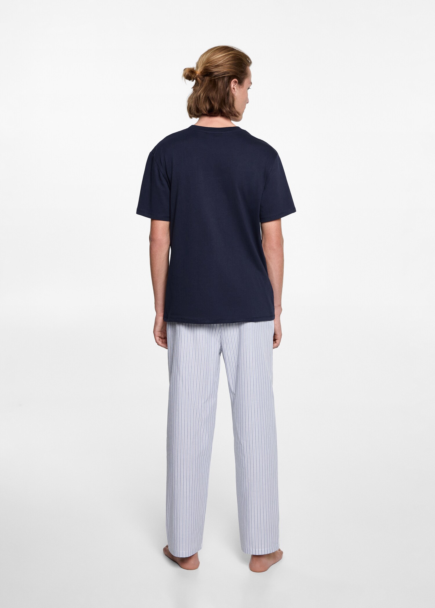 Pyjama long à rayures - Verso de l’article