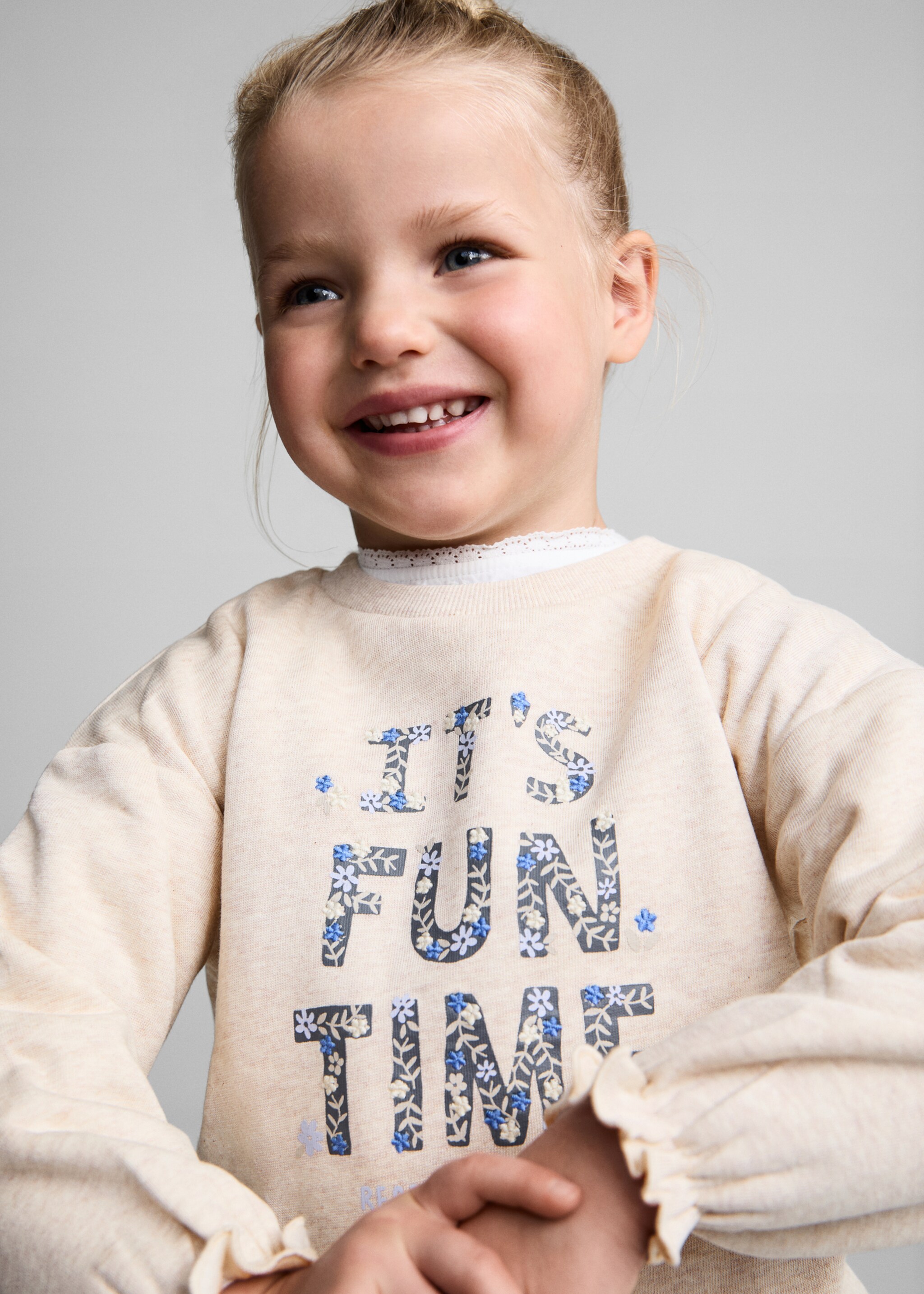 Printed cotton sweatshirt - Details of the article 1