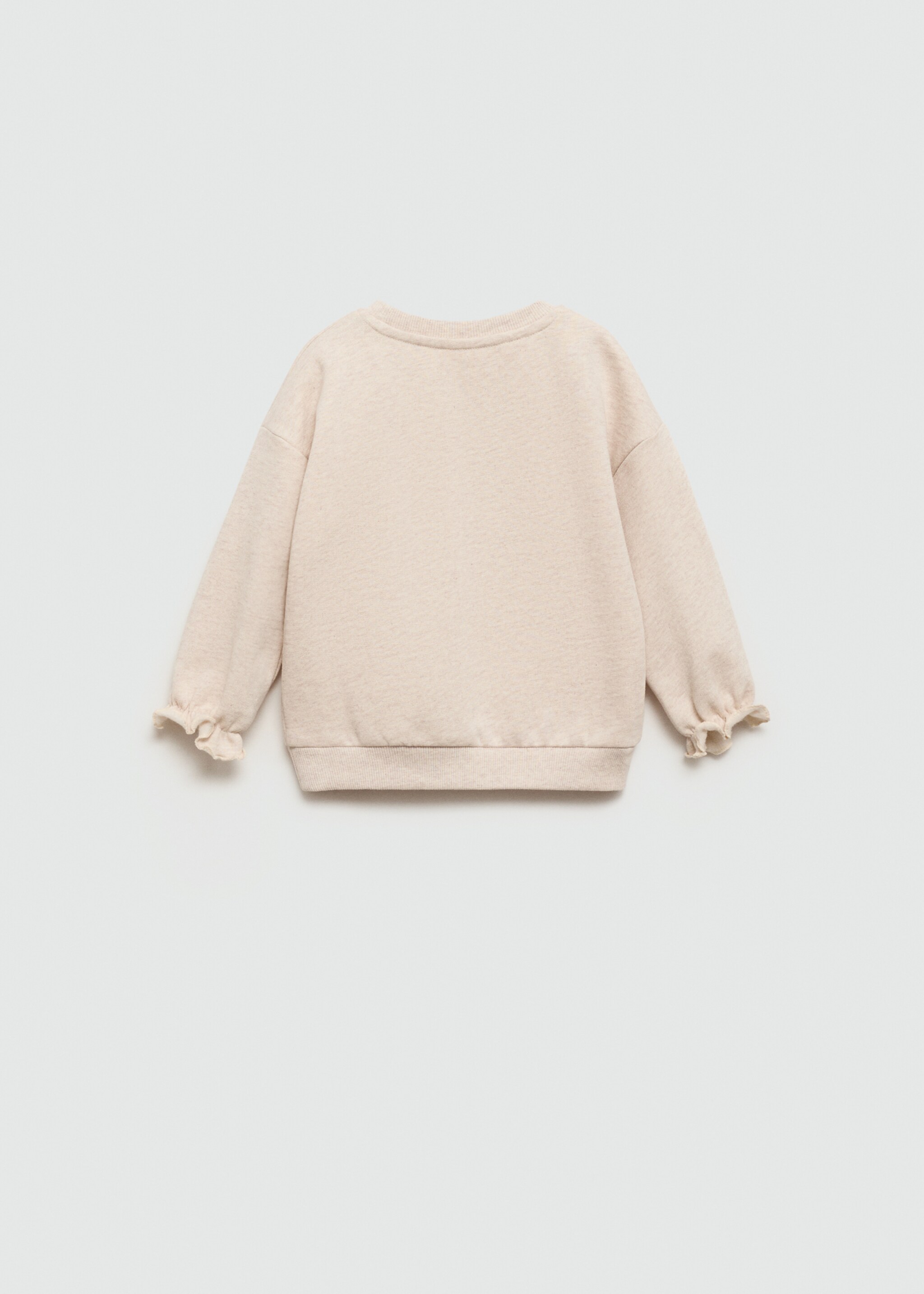 Printed cotton sweatshirt - Reverse of the article
