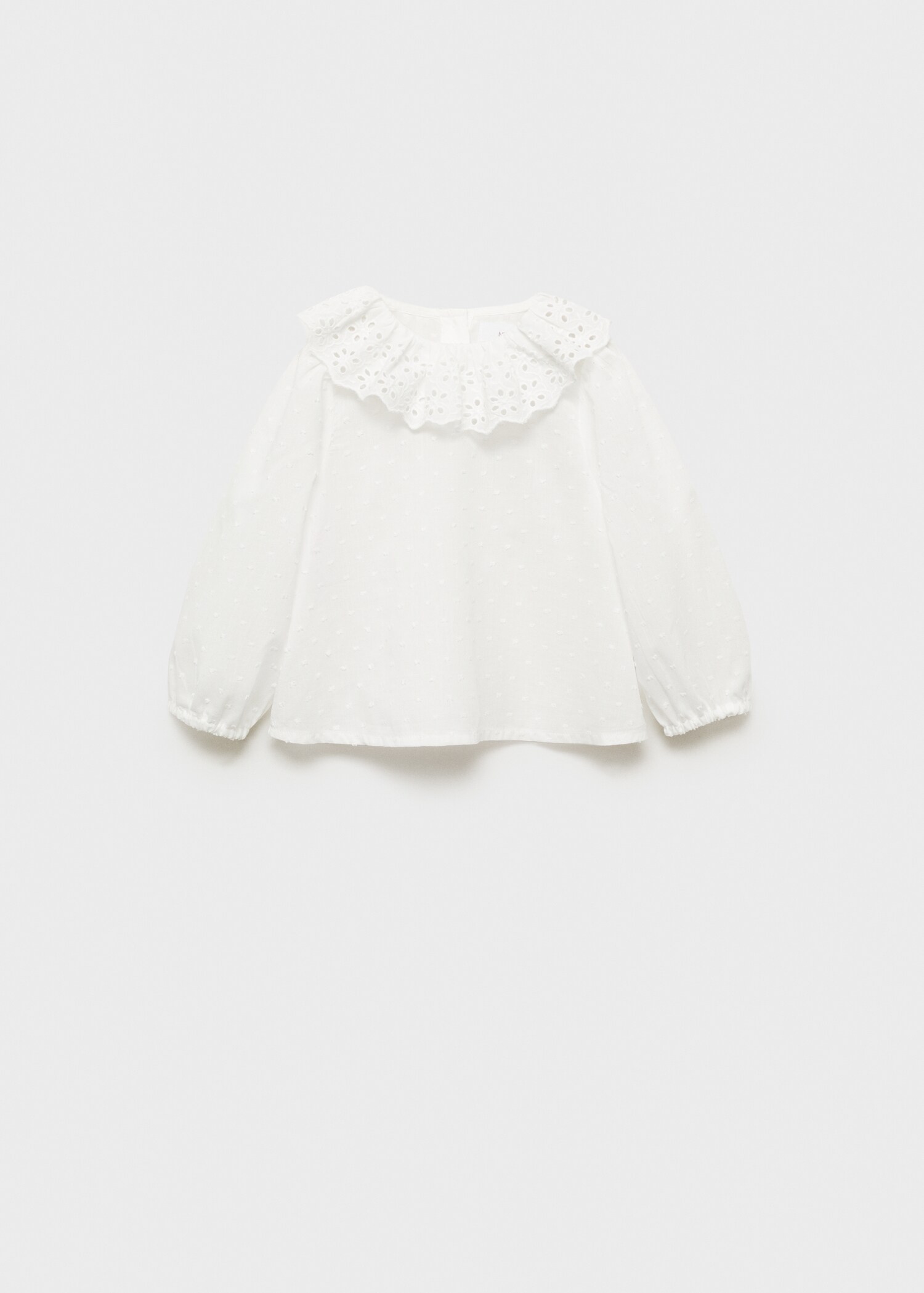 Baby-collar openwork shirt - Article without model