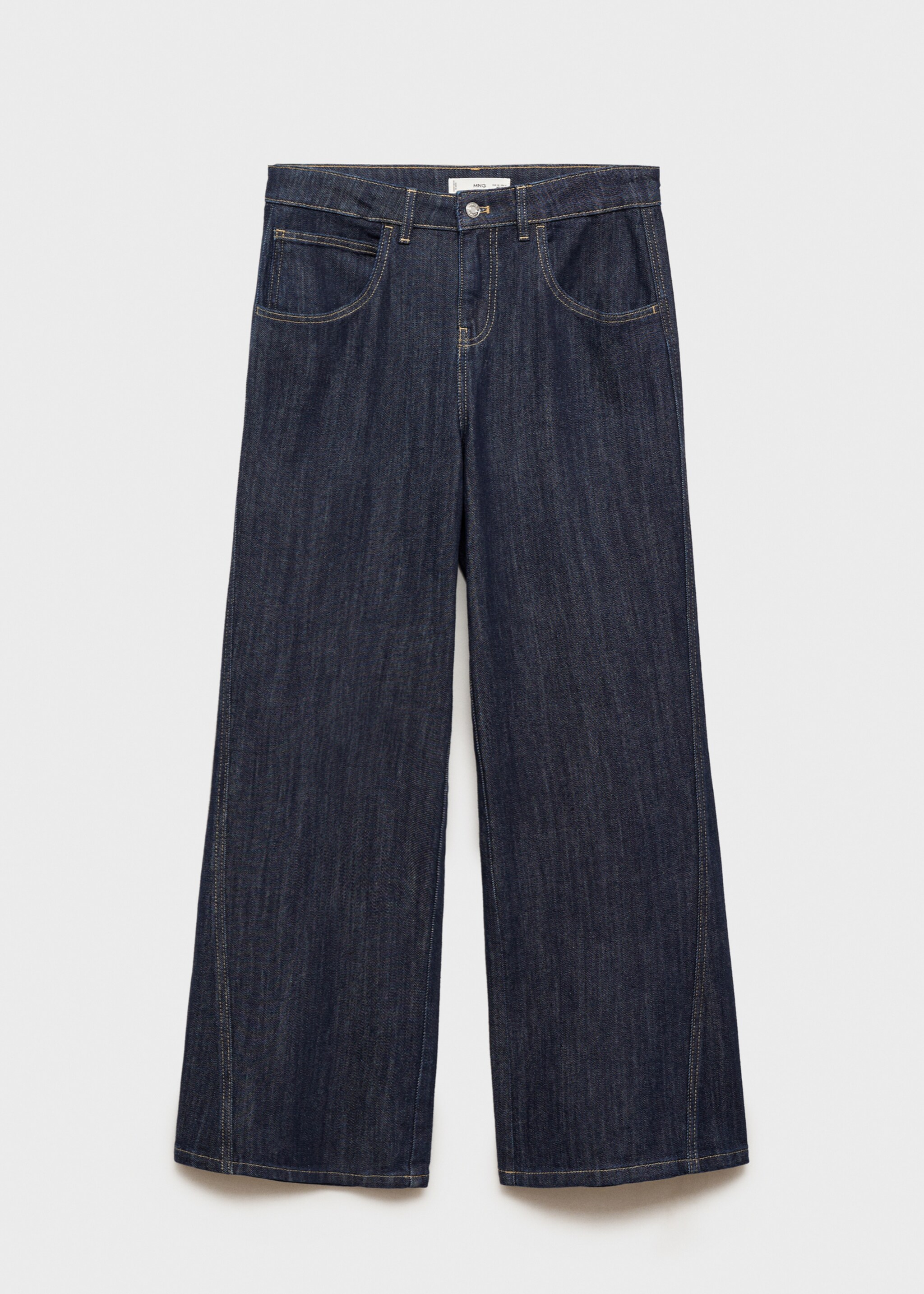 Jeans wideleg tiro bajo - Artículo sin modelo, Azul marino oscuro. Ref: 77046349-00.