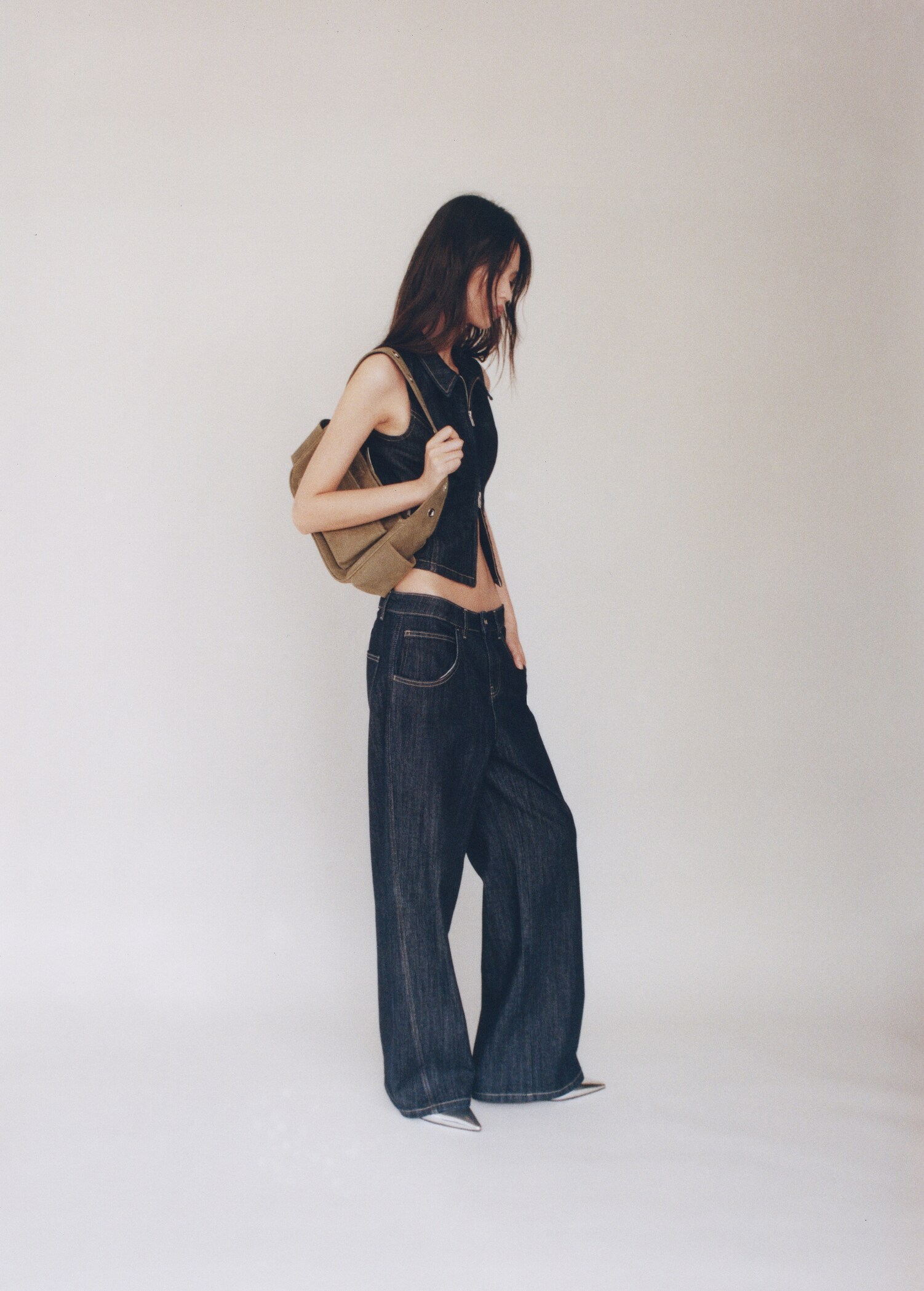 Jeans wideleg tiro bajo - Detalle del artículo 7