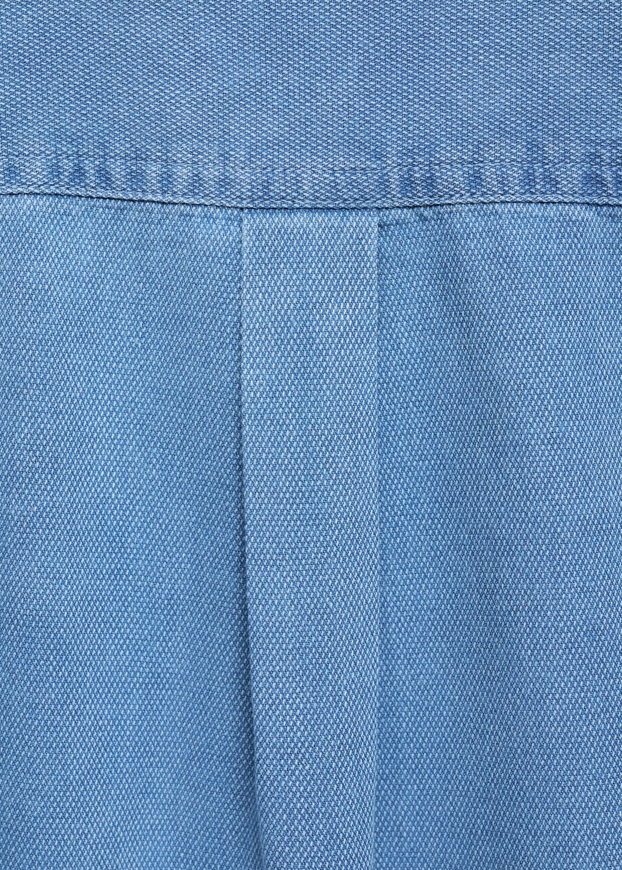 Cotton slim-fit t-shirt - Details of the article 0, Blue. Ref: 77046352-00.