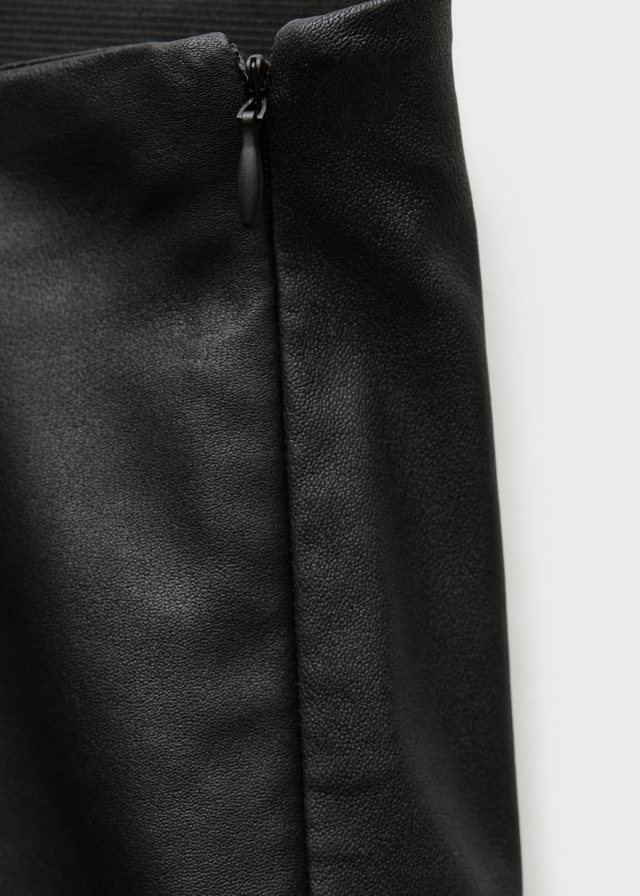 Capri leather leggings - Details of the article 0, Black. Ref: 77046356-00.
