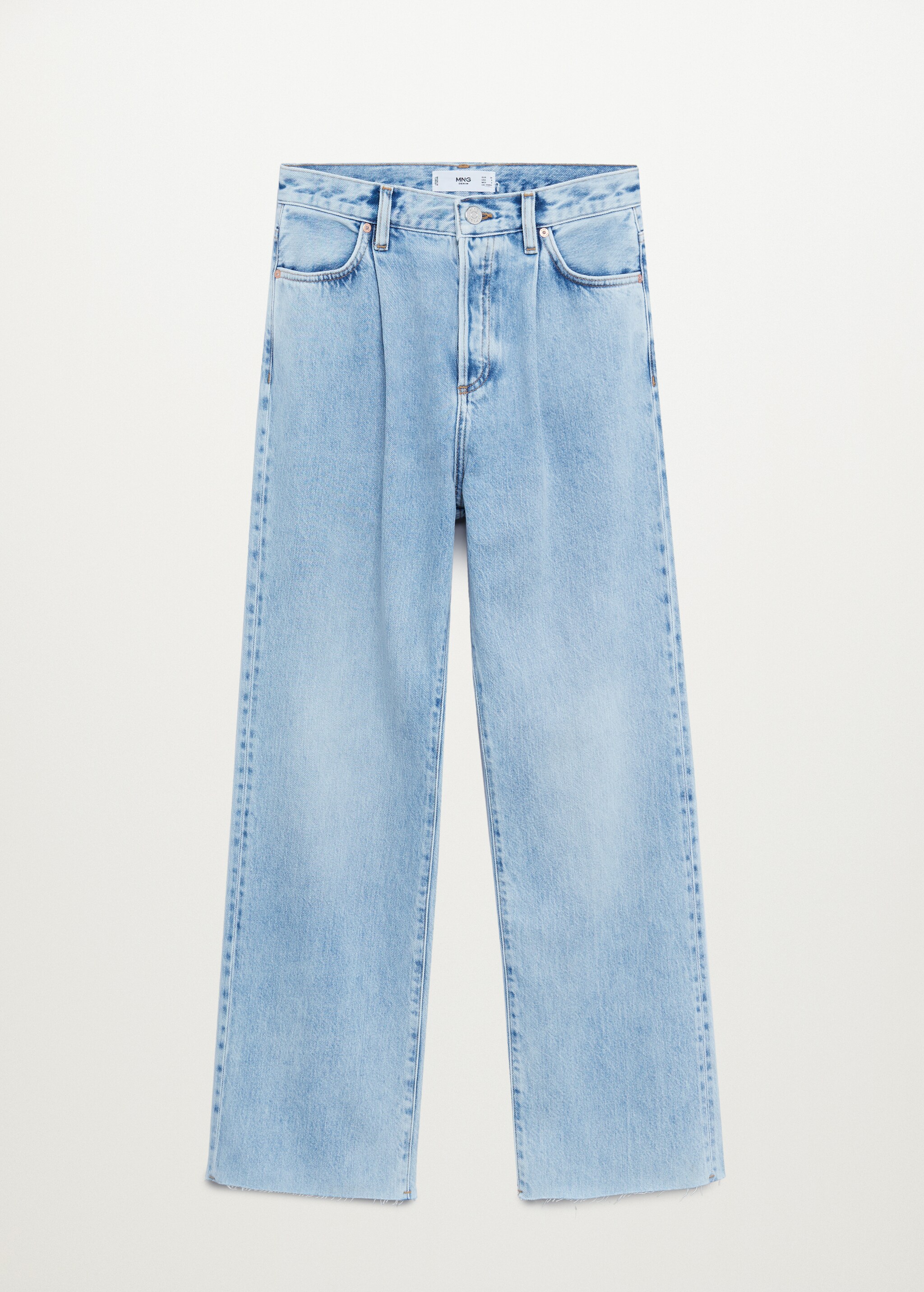 Jeans tiro alto Wideleg pinzas - Artículo sin modelo