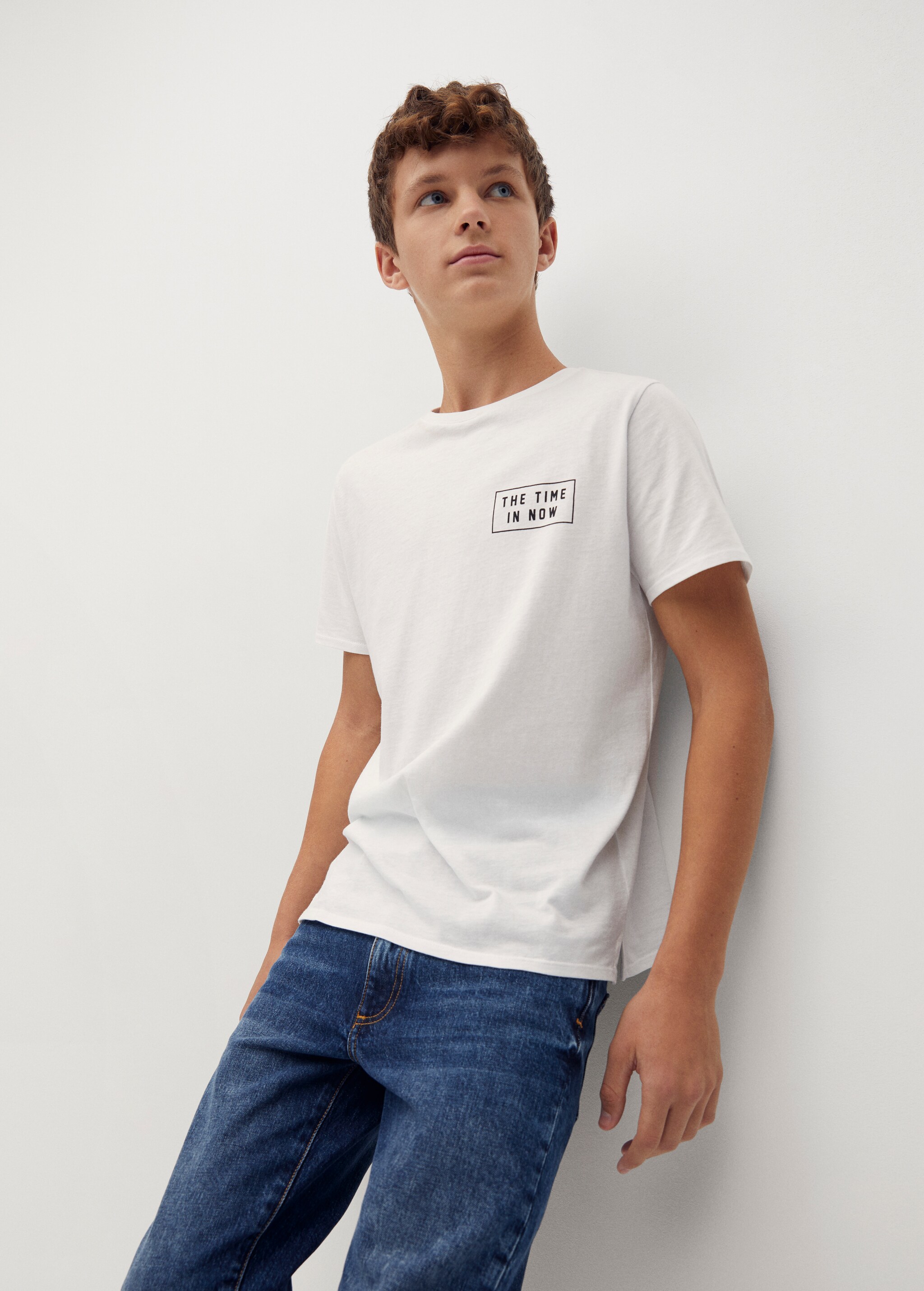 Camiseta algodón orgánico mensajes - Plano medio
