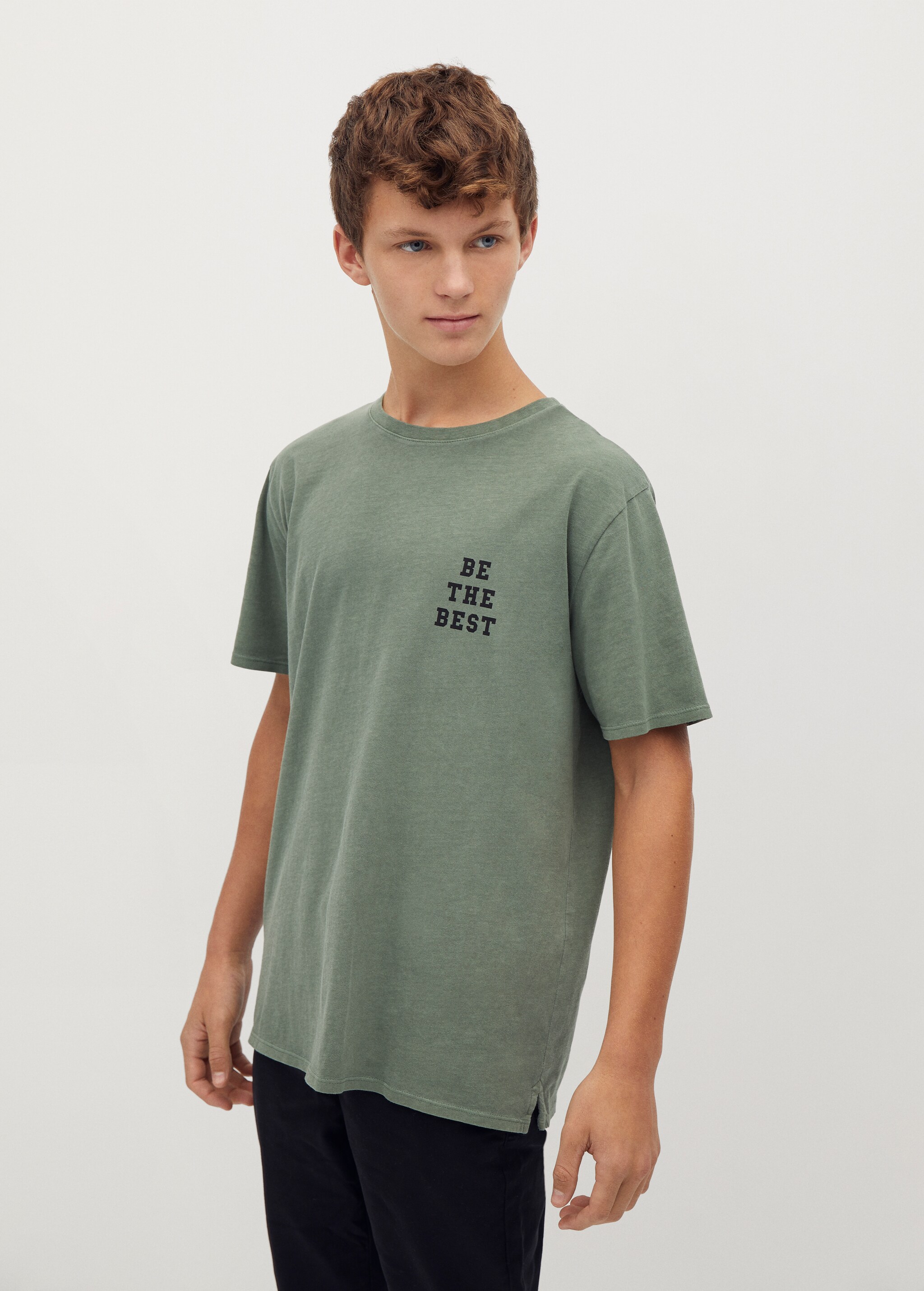 Camiseta algodón orgánico mensajes - Plano medio