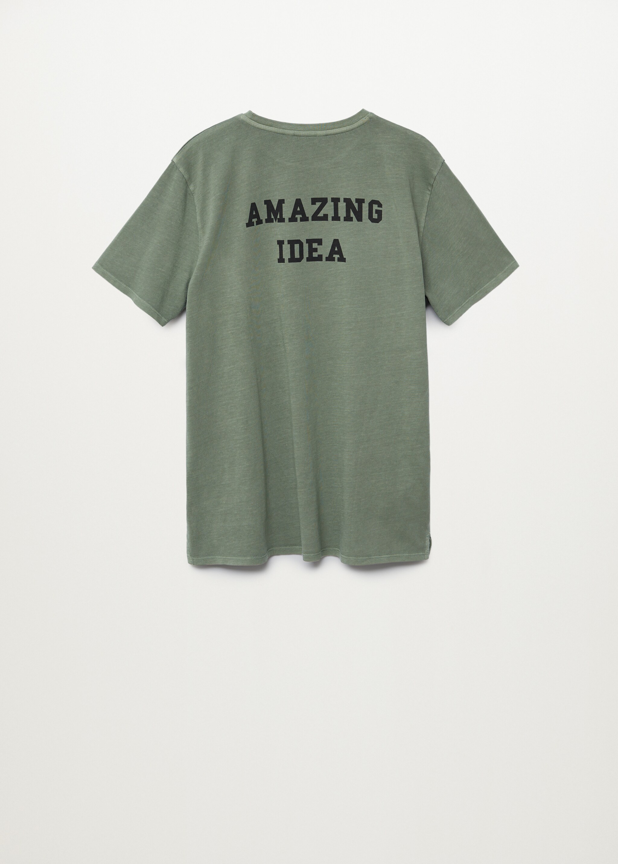 Camiseta algodón orgánico mensajes - Reverso del artículo