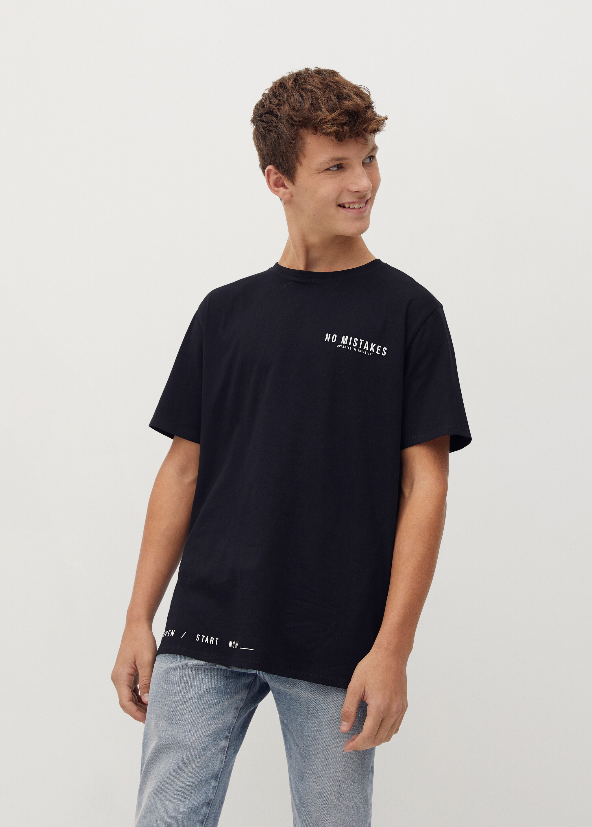 Camiseta algodón orgánico mensajes - Plano medio