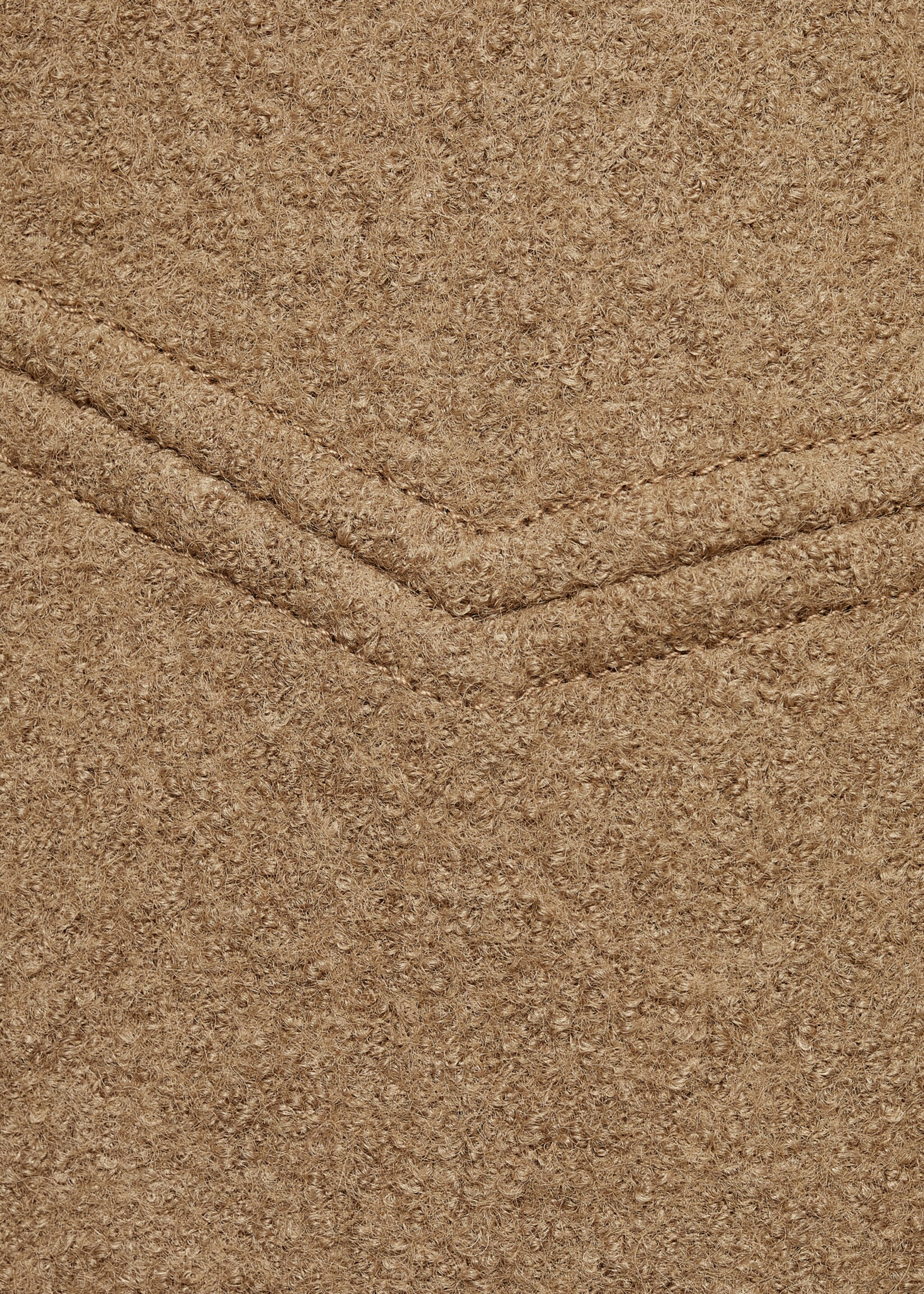 Oversize wool coat - Details of the article 0, Medium Brown. Ref: 77046726-00.