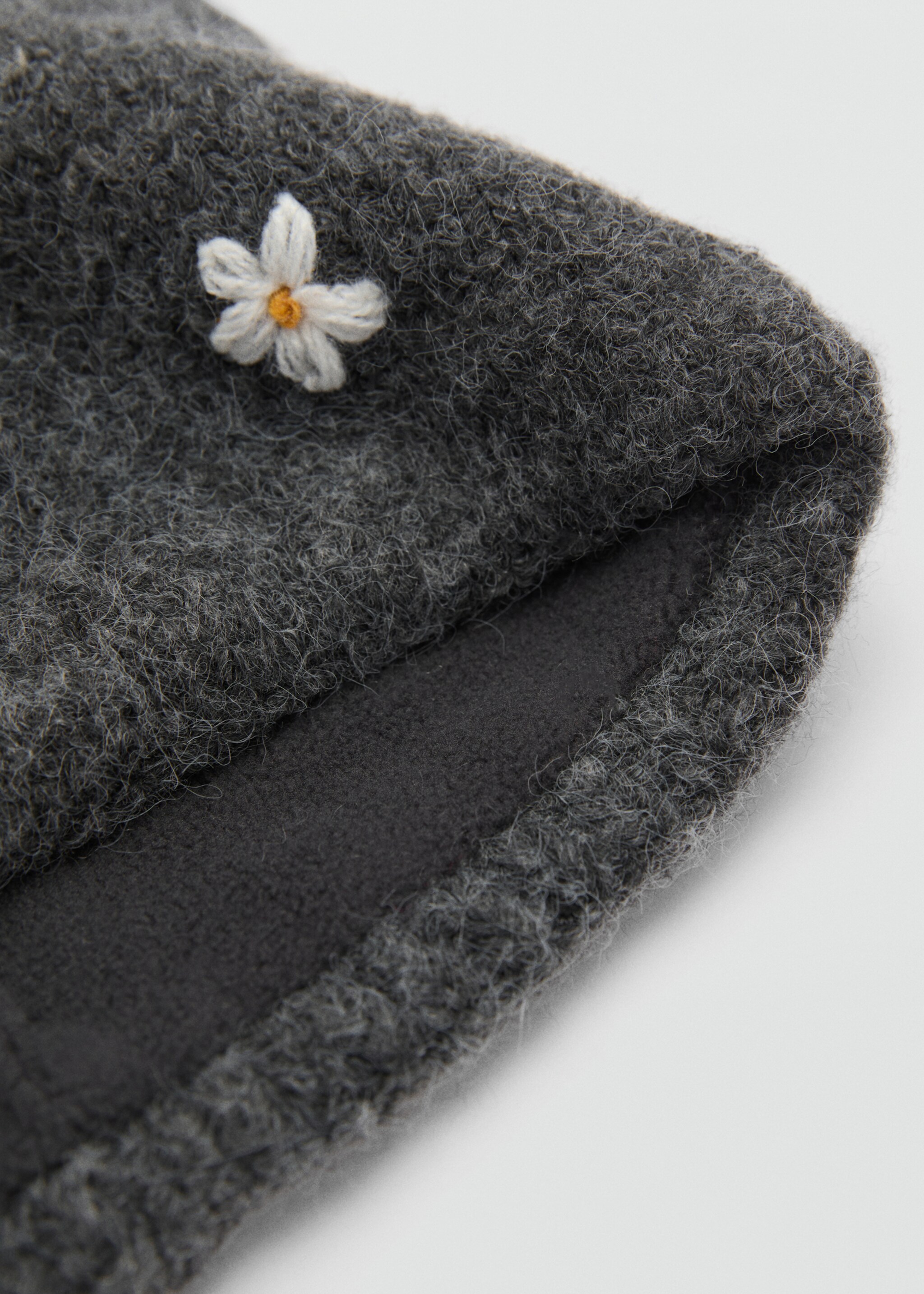 Knit wool-blend scarf - Medium plane