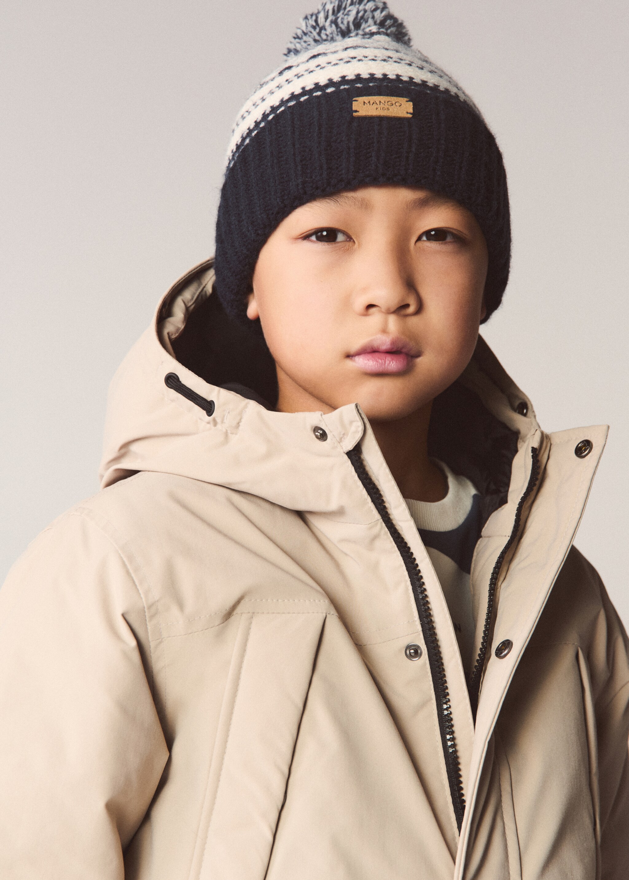 Jacquard pompom beanie - Details of the article 5