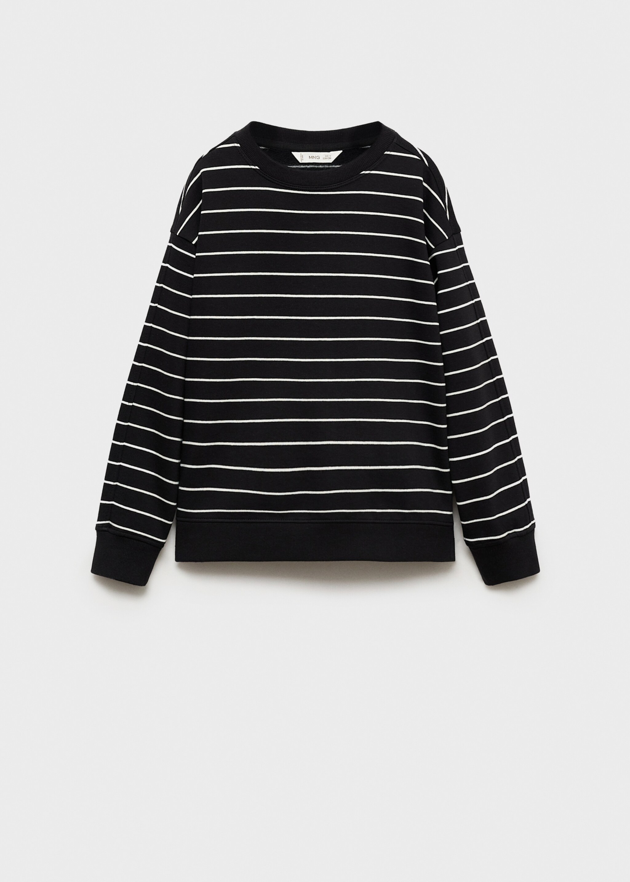 Striped cotton-blend sweatshirt - Article without model