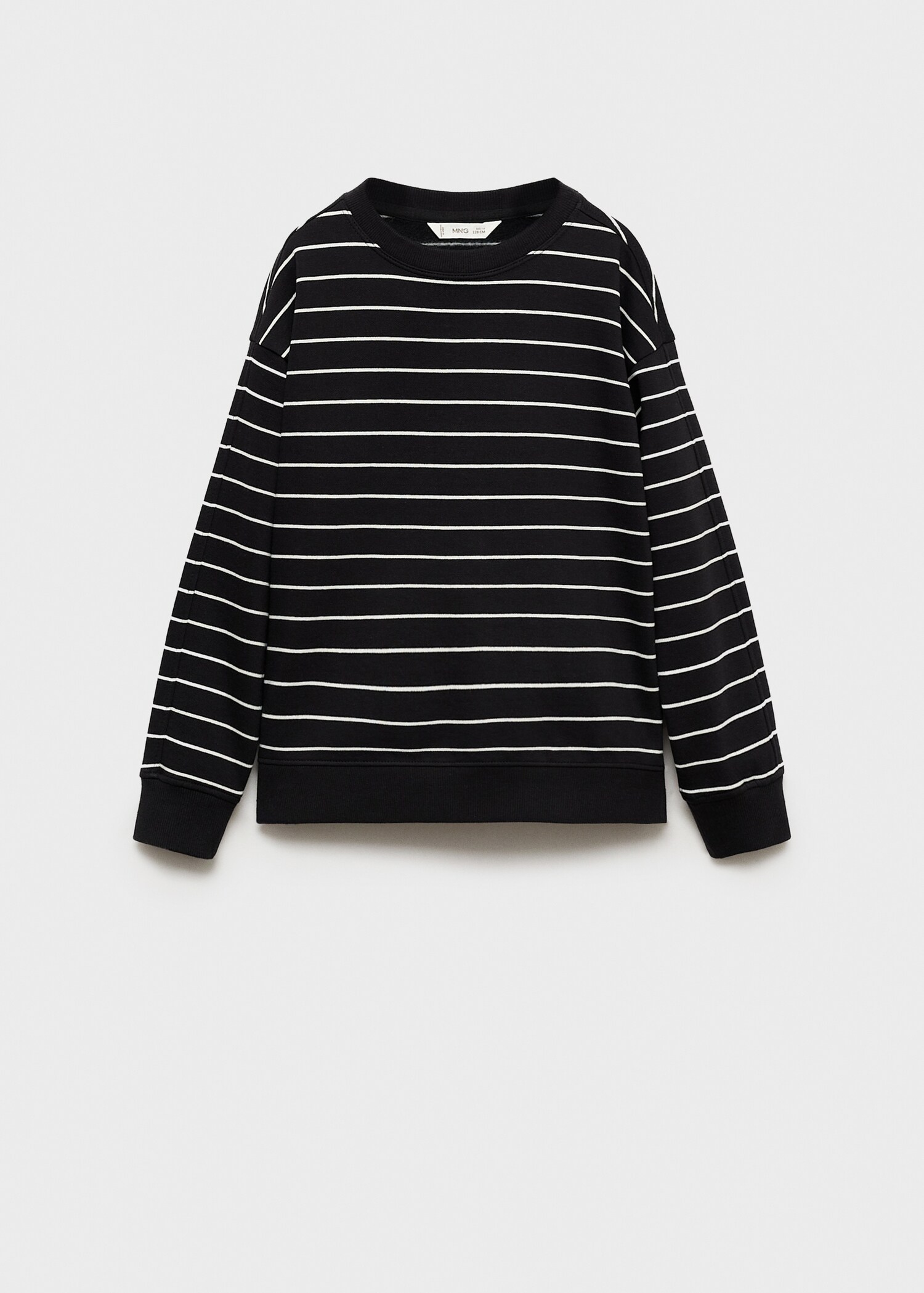 Striped cotton-blend sweatshirt - Article without model
