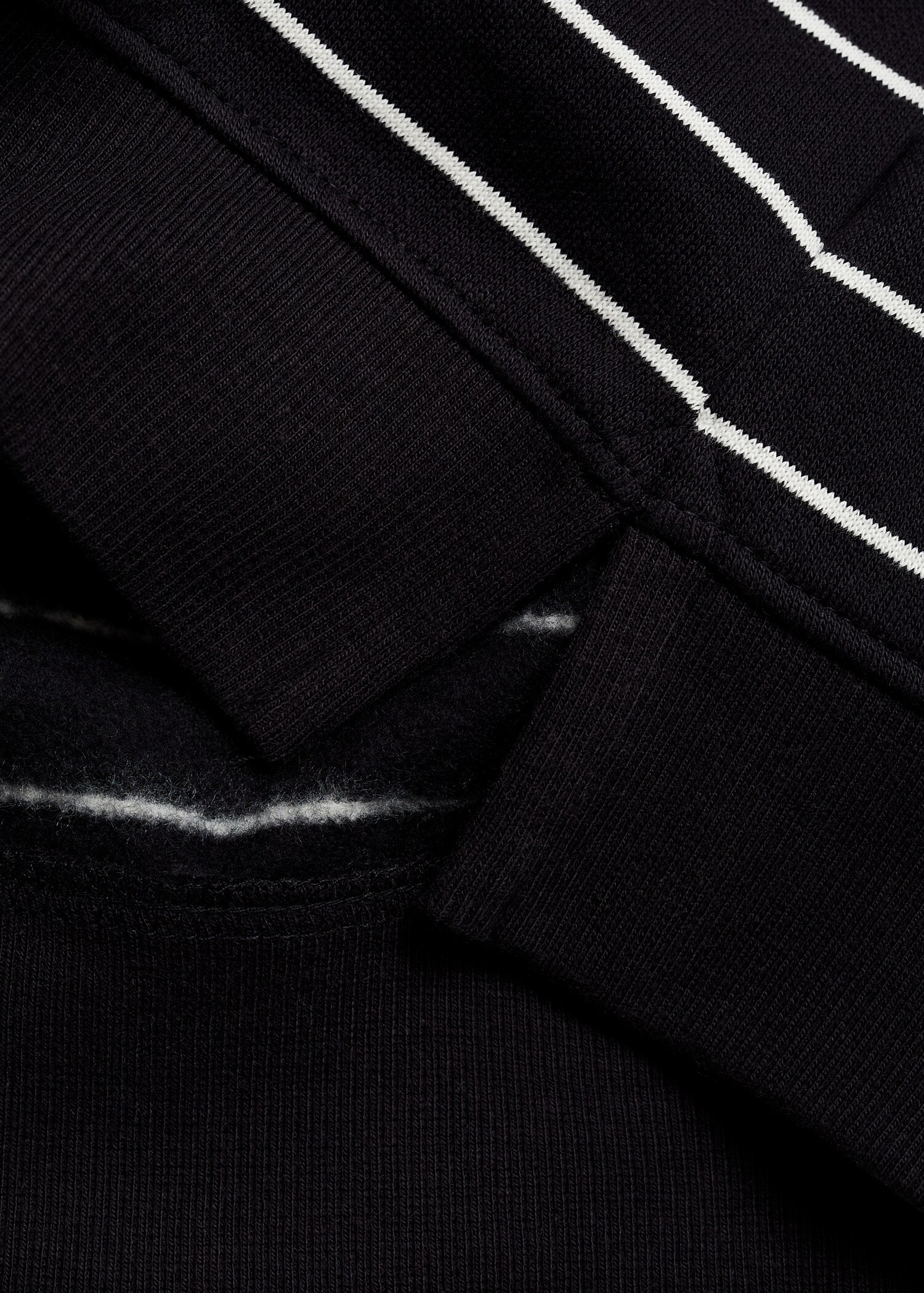 Striped cotton-blend sweatshirt - Details of the article 0