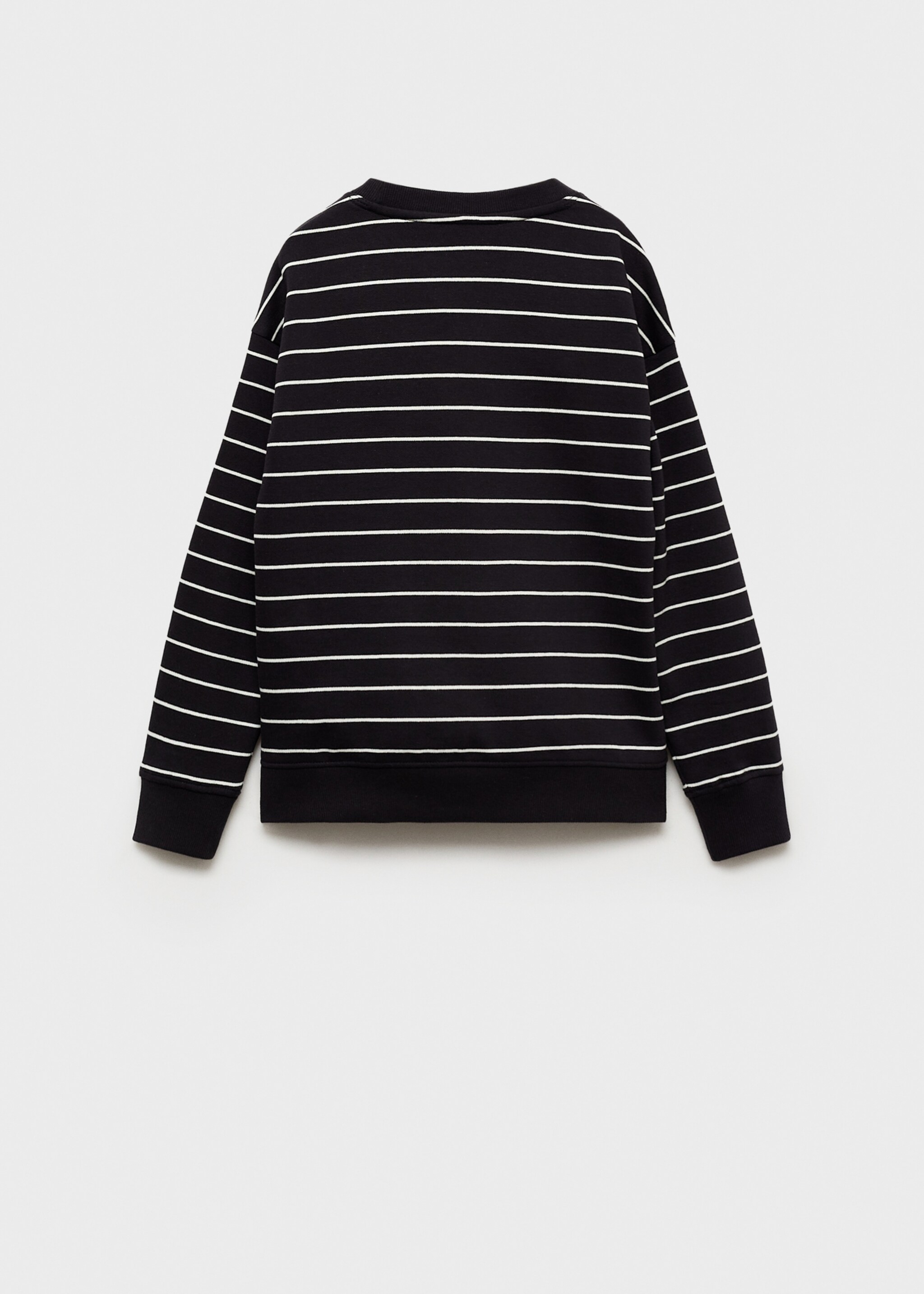 Striped cotton-blend sweatshirt - Reverse of the article