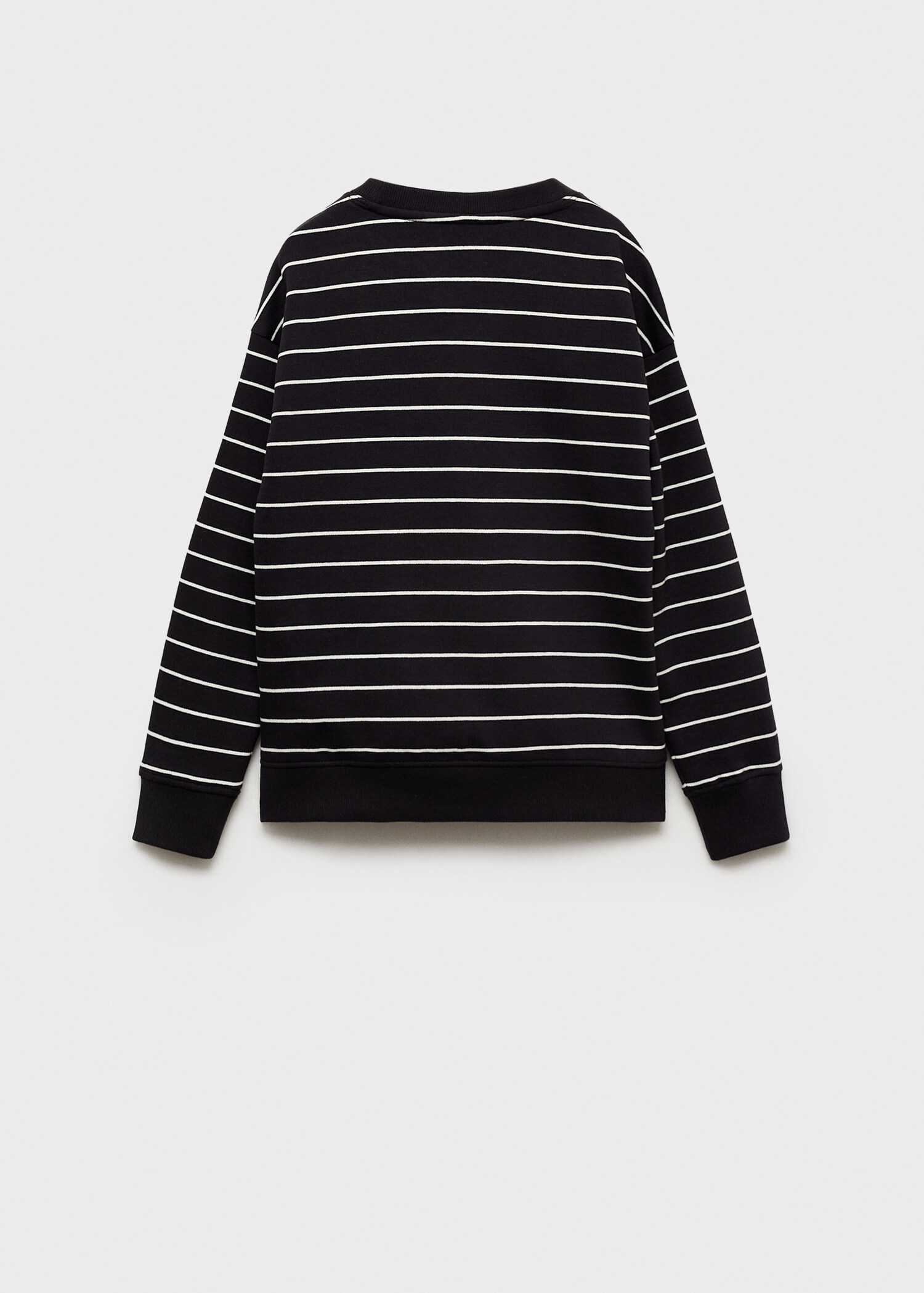 Striped cotton-blend sweatshirt - Reverse of the article