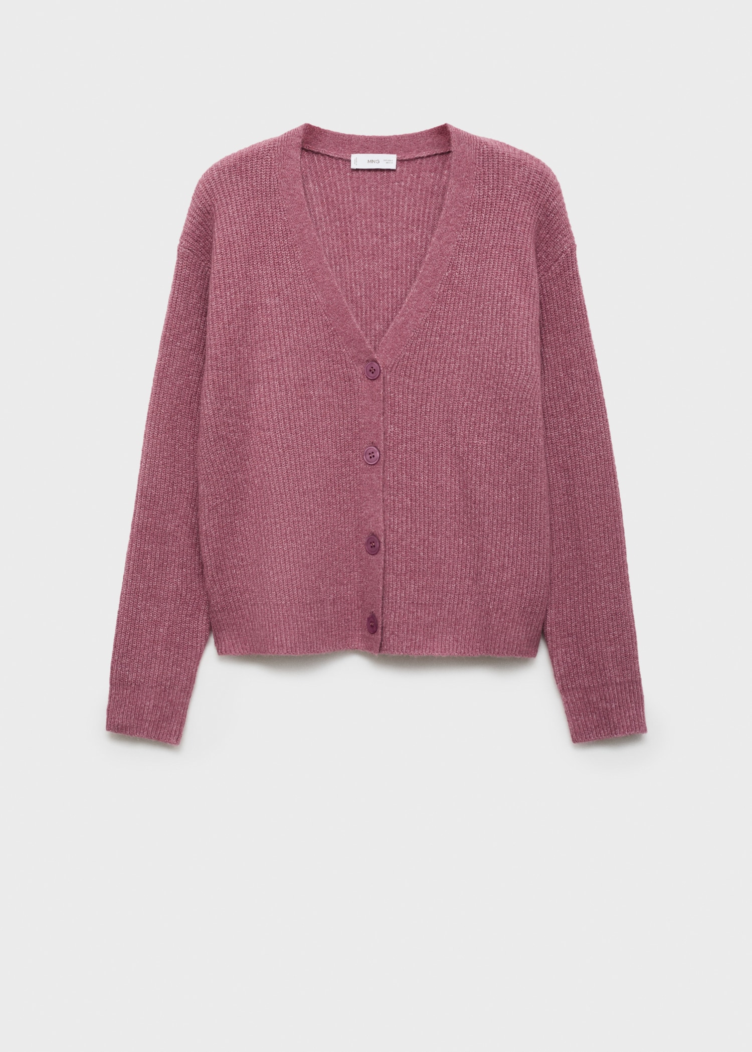 Cardigan en maille de coton mélangé à col en V - Marks & Spencer Cardigan en maille de coton mélangé à col en V - Marks & Spencer