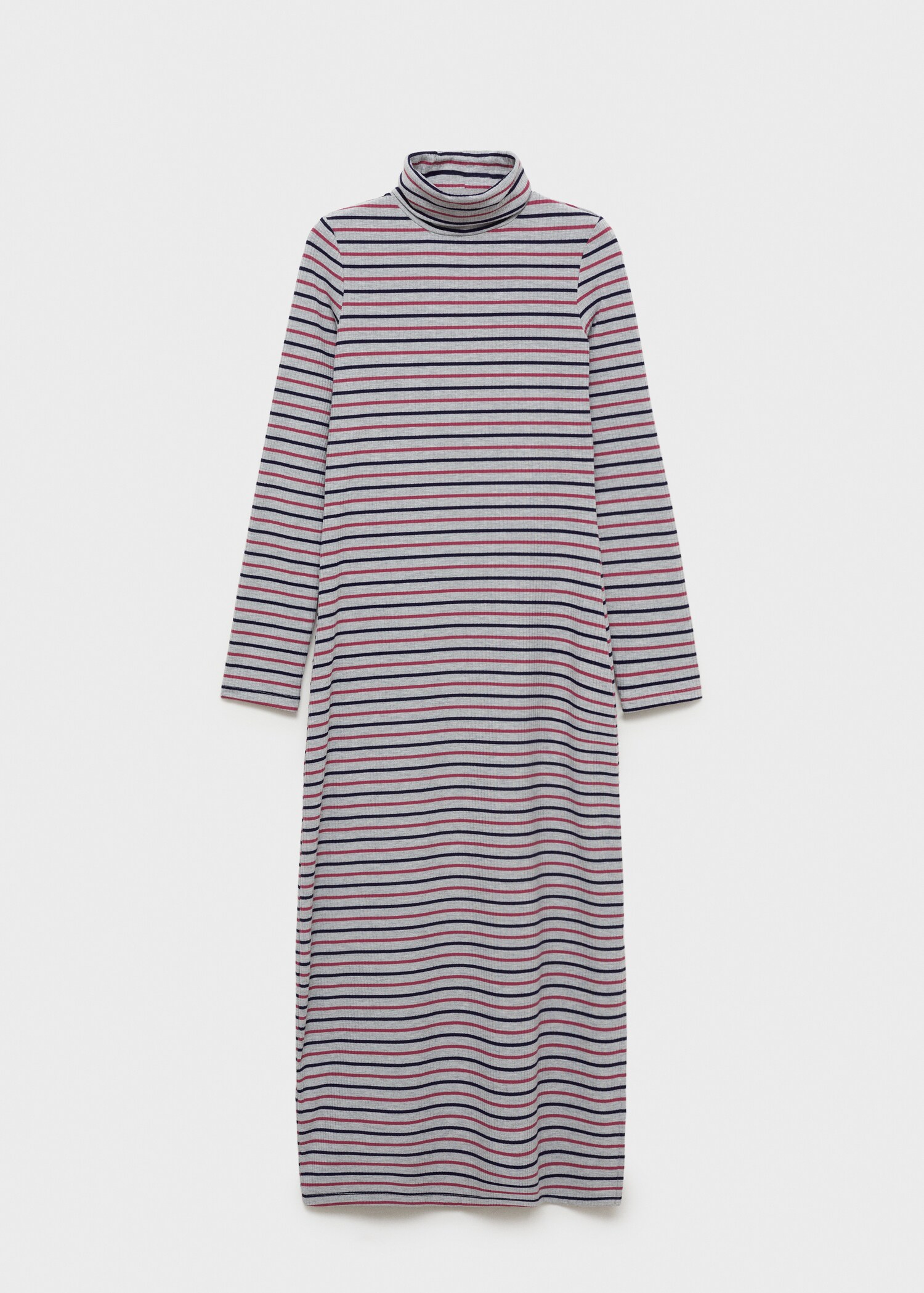 Striped turtleneck dress - Article without model