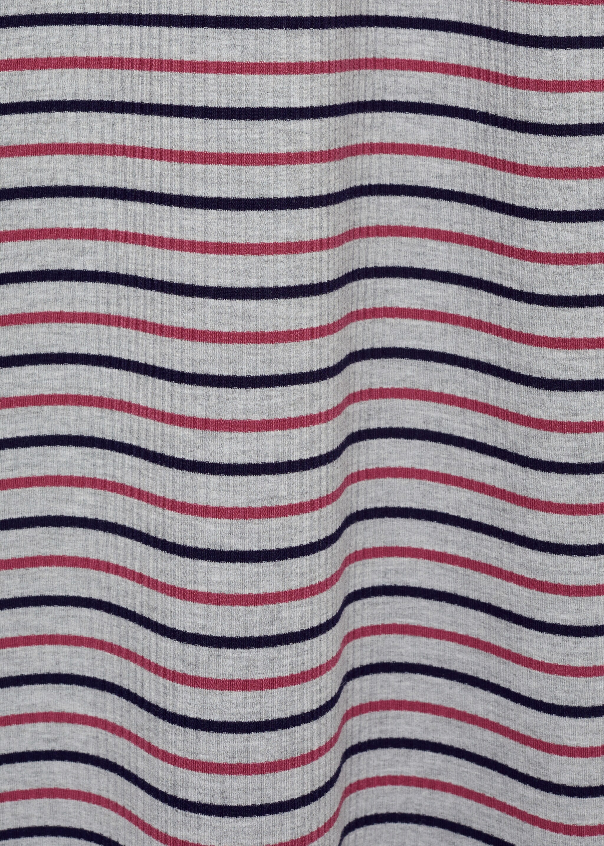 Striped turtleneck dress - Details of the article 0, Medium Heather Grey. Ref: 77046738-00.